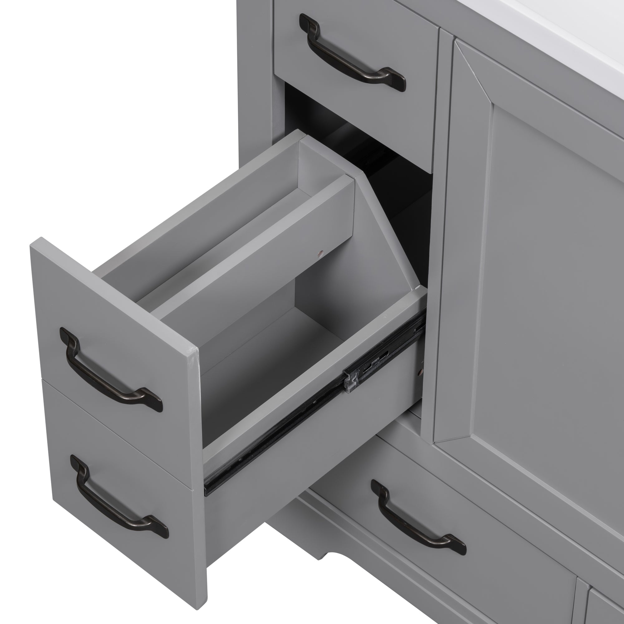 36 in. W x 18 in. D x 33 in. H Freestanding Bath Vanity Base without Top