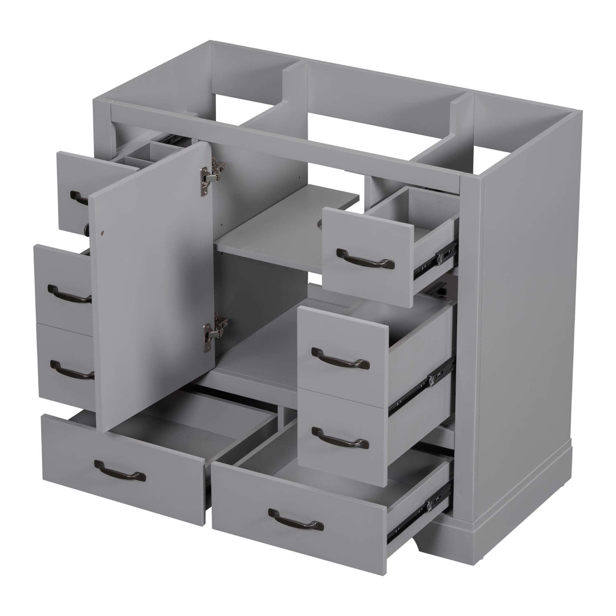 36 in. W x 18 in. D x 33 in. H Freestanding Bath Vanity Base without Top