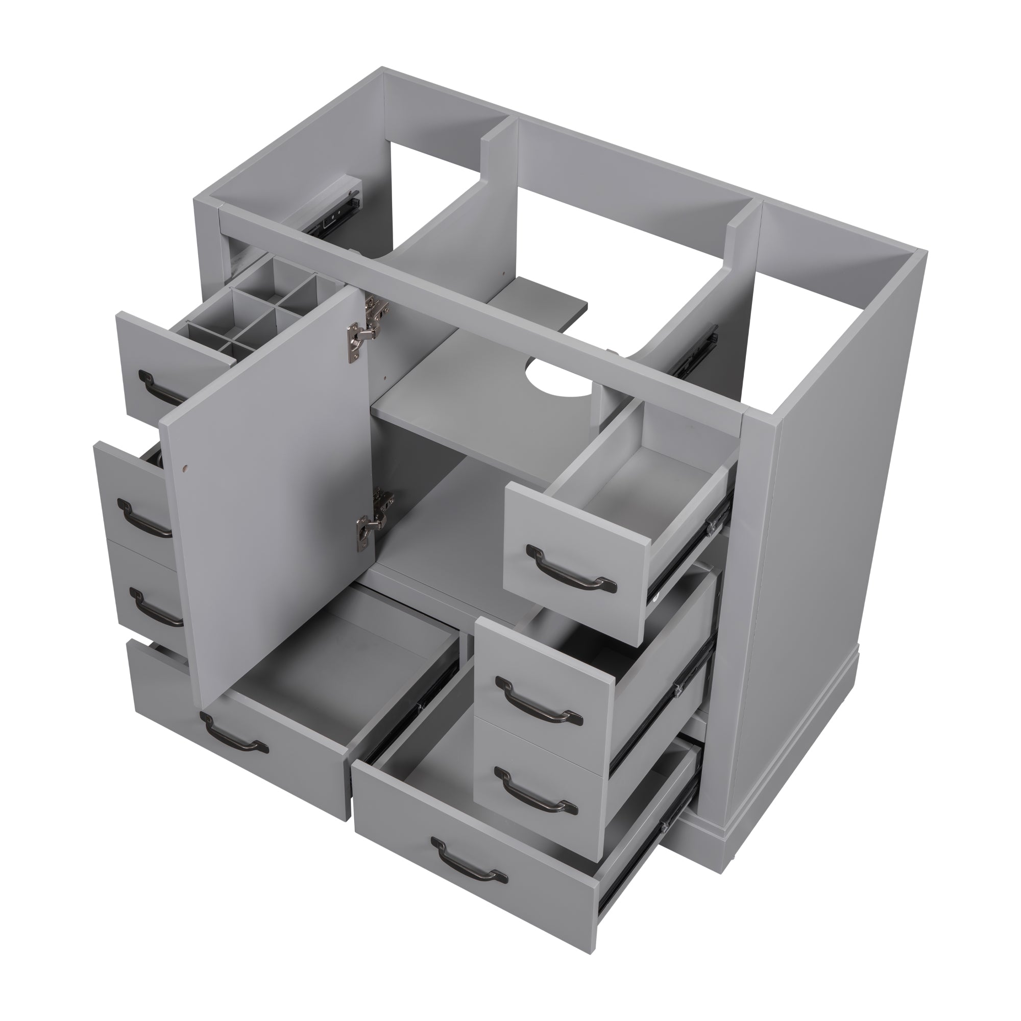 36 in. W x 18 in. D x 33 in. H Freestanding Bath Vanity Base without Top