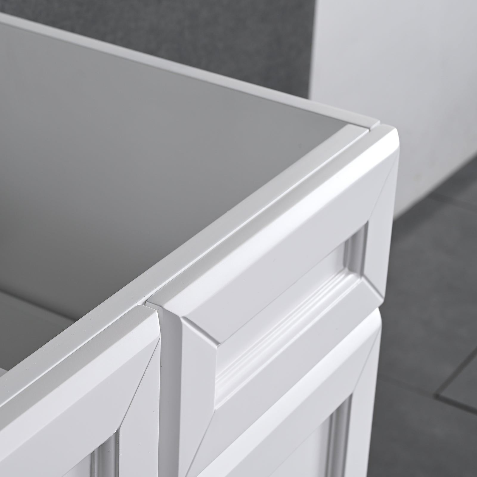 36 inch MDF Freestanding Bath Vanity Cabinet without Top in White
