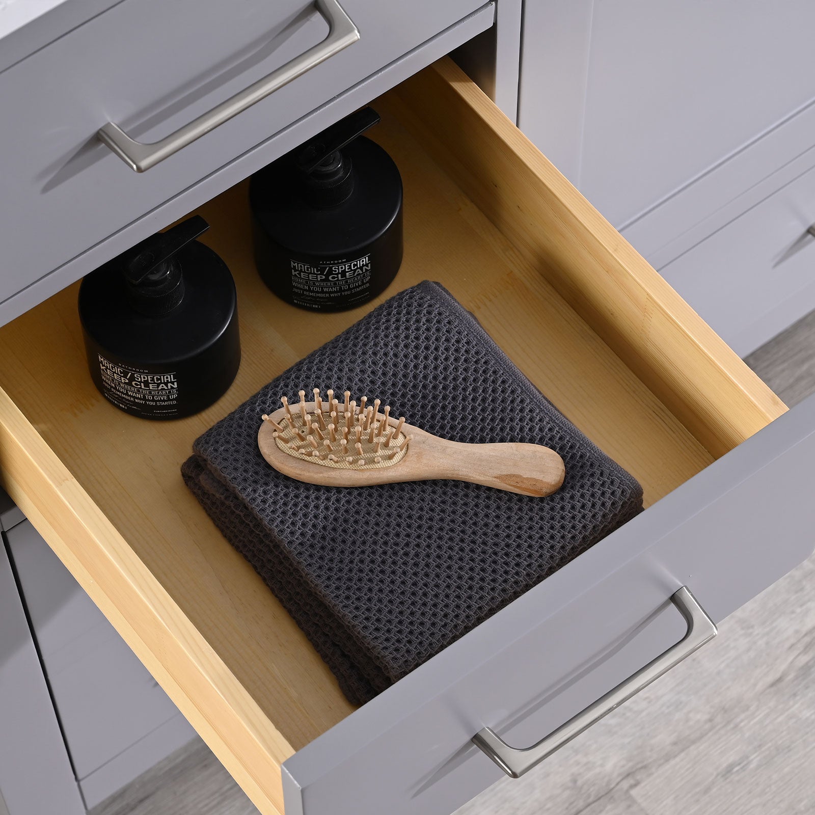 22 in. W x 60 in. D x 35 in. H Bath Vanity Cabinet without Top