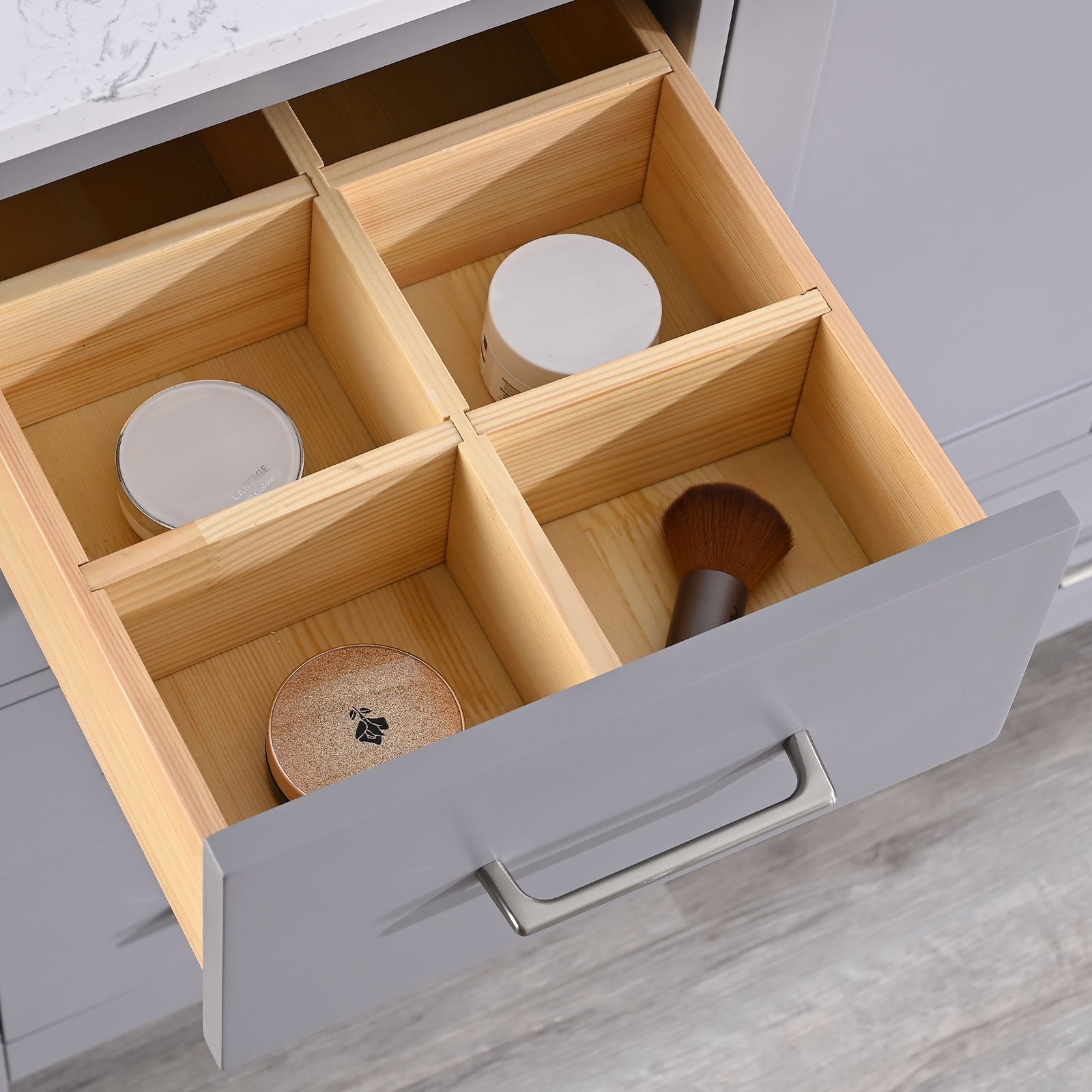 22 in. W x 60 in. D x 35 in. H Bath Vanity Cabinet without Top