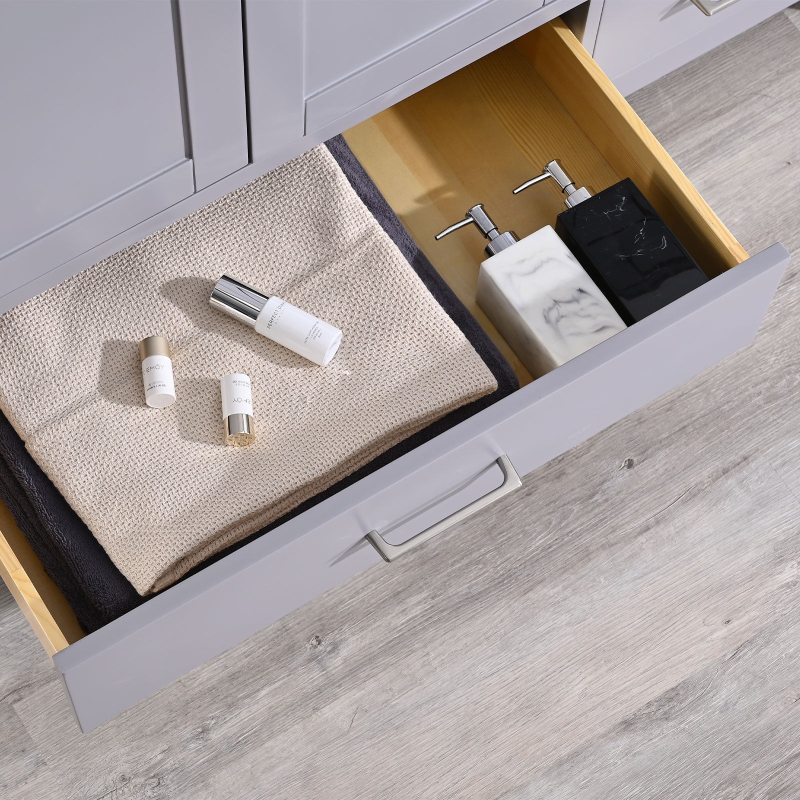 22 in. W x 60 in. D x 35 in. H Bath Vanity Cabinet without Top