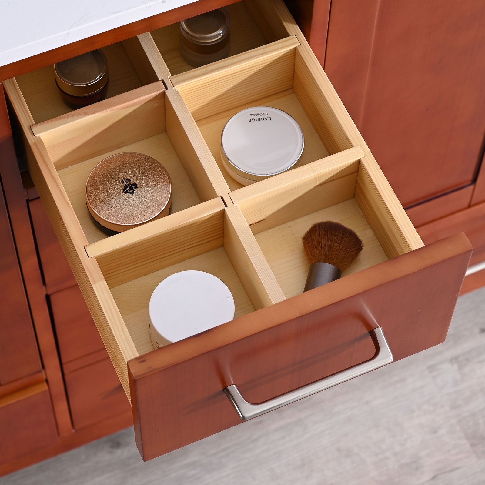 22 in. W x 60 in. D x 35 in. H Bath Vanity Cabinet without Top