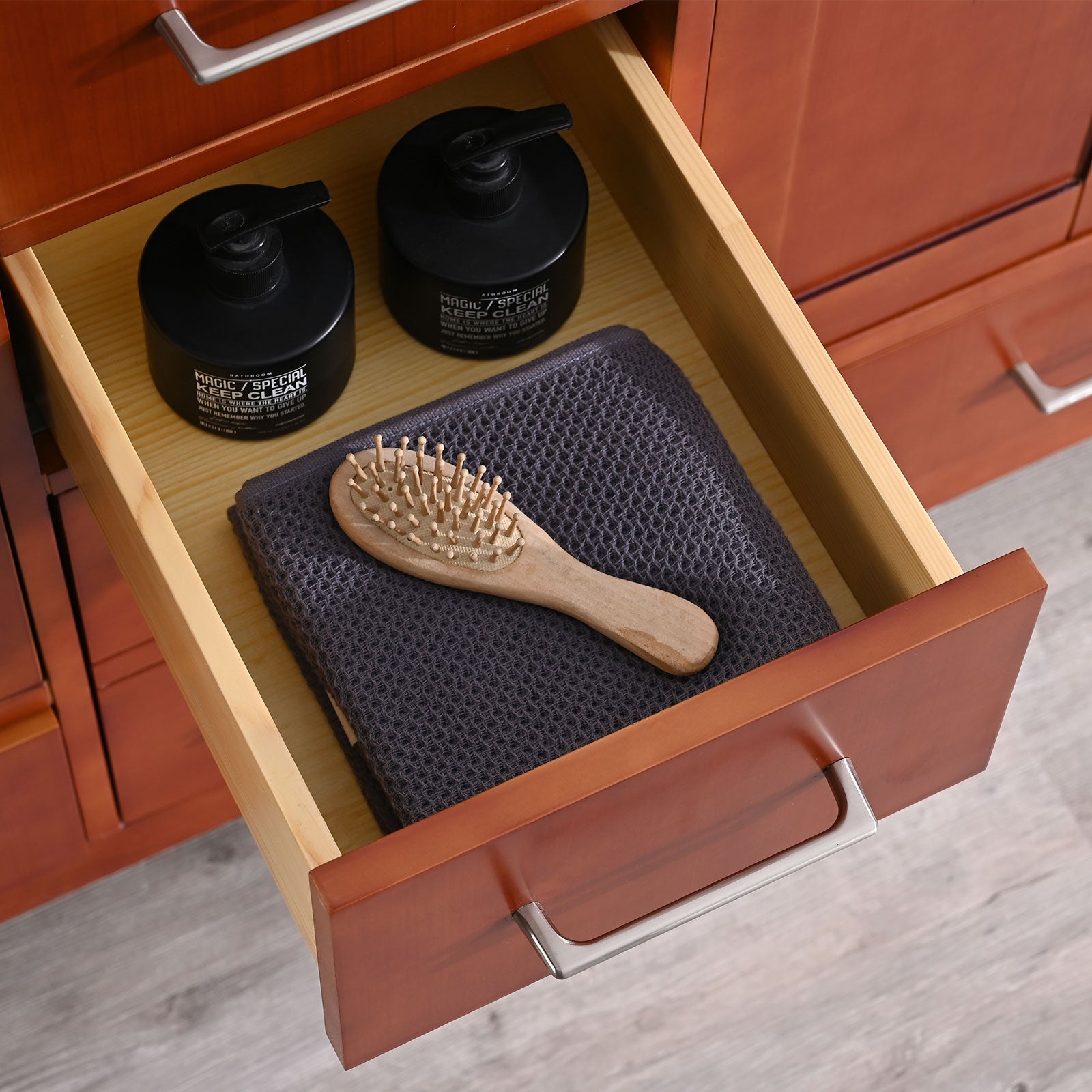 22 in. W x 60 in. D x 35 in. H Bath Vanity Cabinet without Top