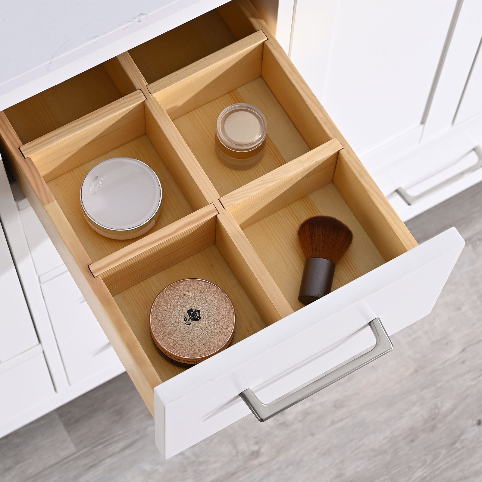 22 in. W x 60 in. D x 35 in. H Bath Vanity Cabinet without Top