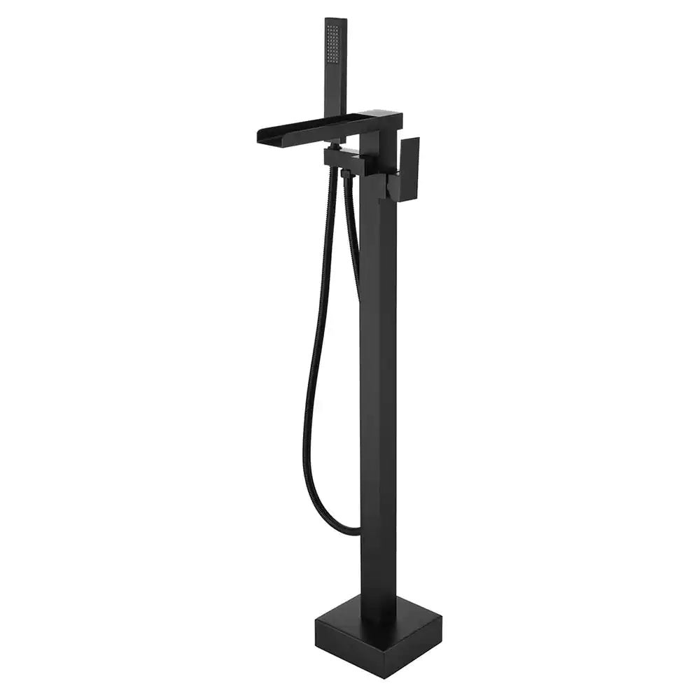 Single Handle Single Hole Bathroom Faucet in Matte Black