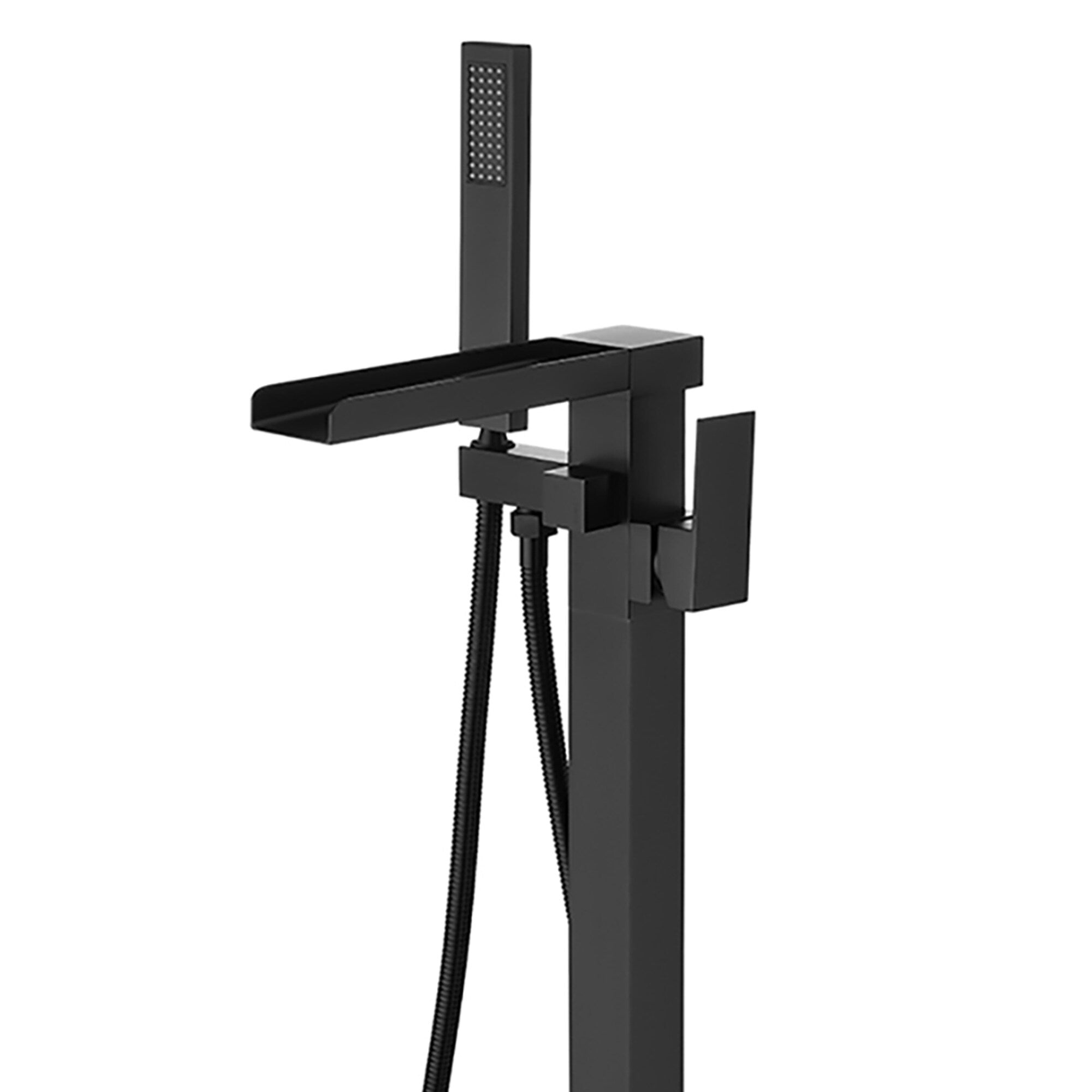 Single Handle Single Hole Bathroom Faucet in Matte Black