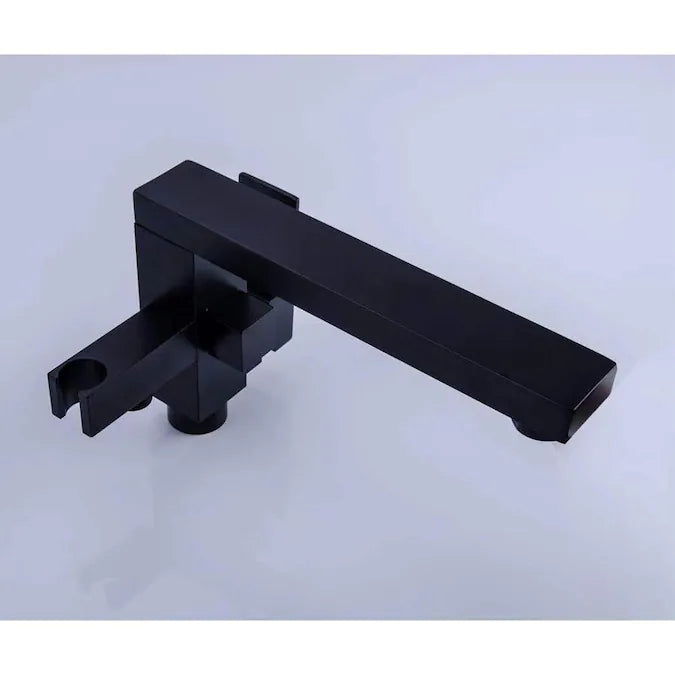 Single Handle Single Hole Bathroom Faucet in Matte Black