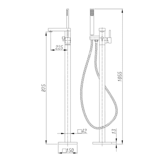 Single Handle Single Hole Bathroom Faucet in Matte Black