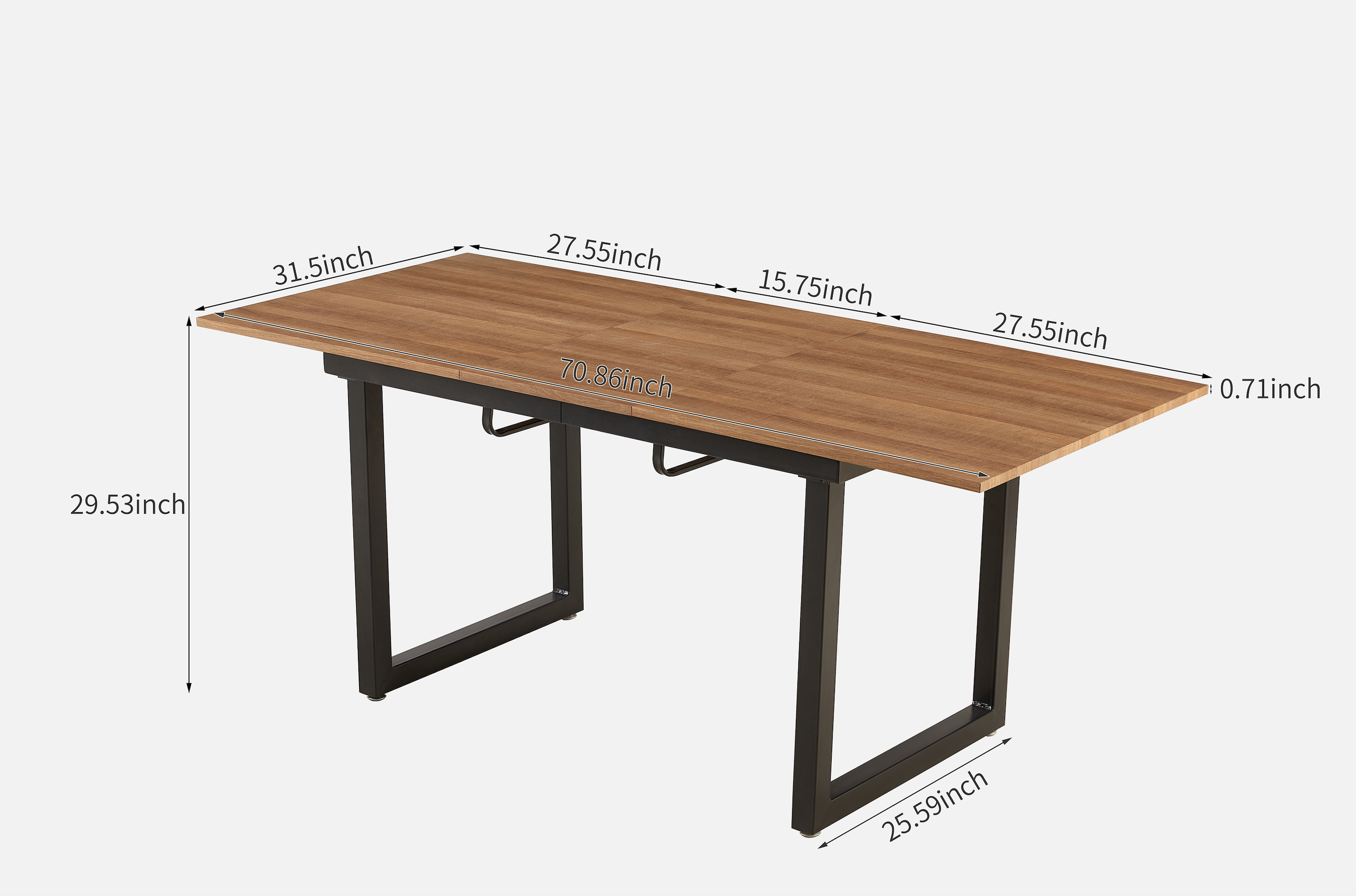 5 Piece Dining Table Set with Swivel Chair