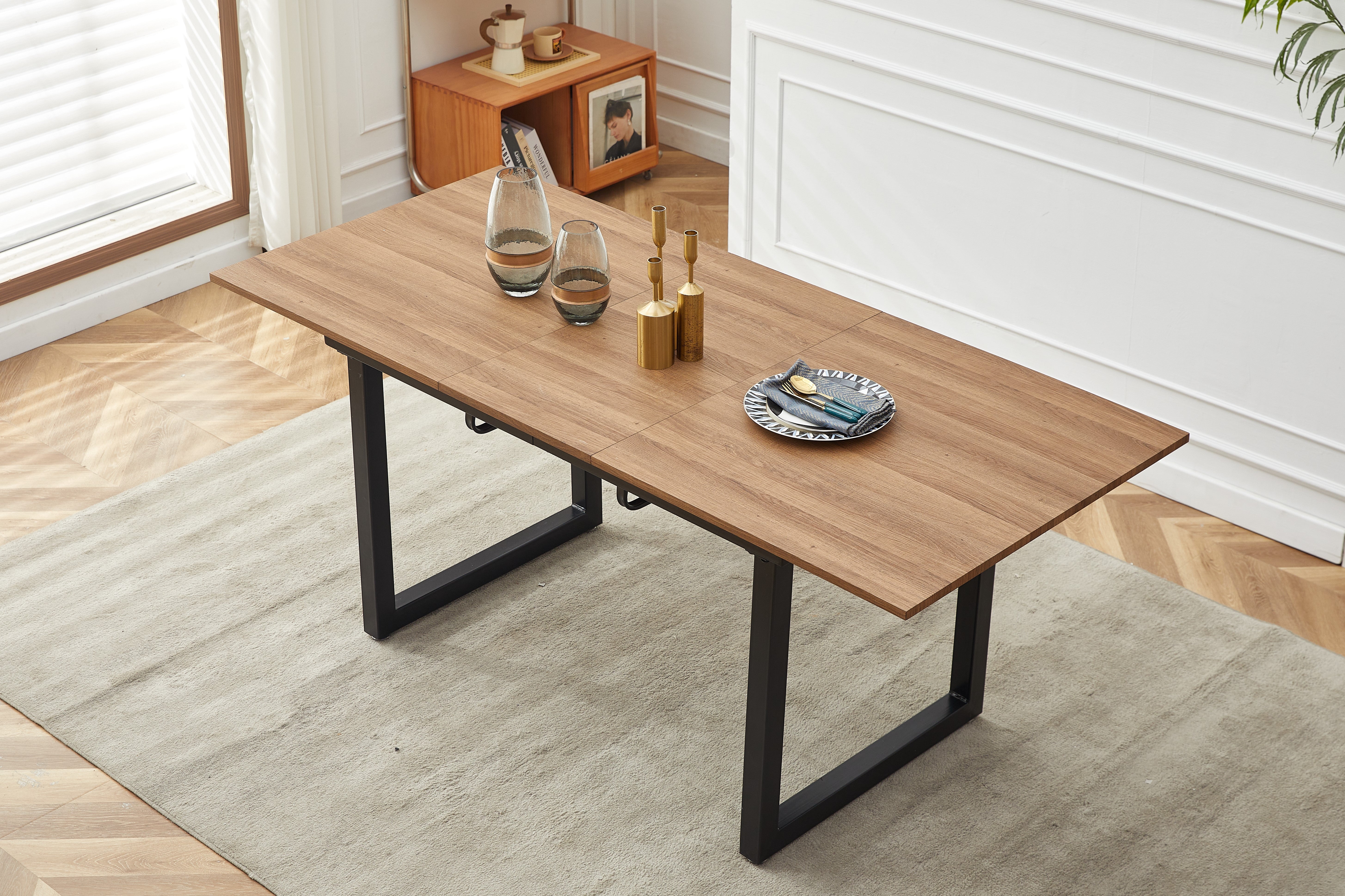 5 Piece Dining Table Set with Swivel Chair