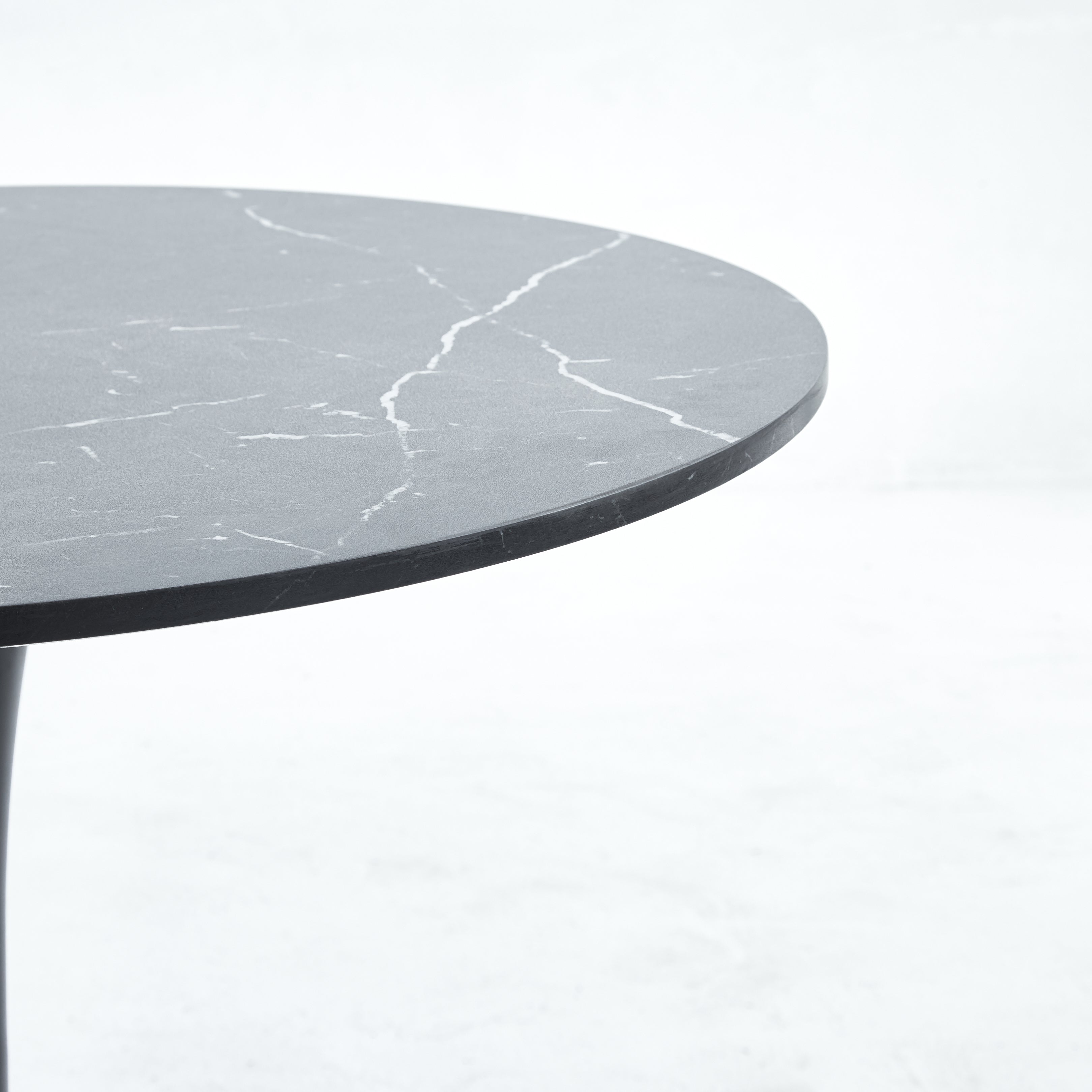 Tulip MDF Dining Table with Marble Color Top