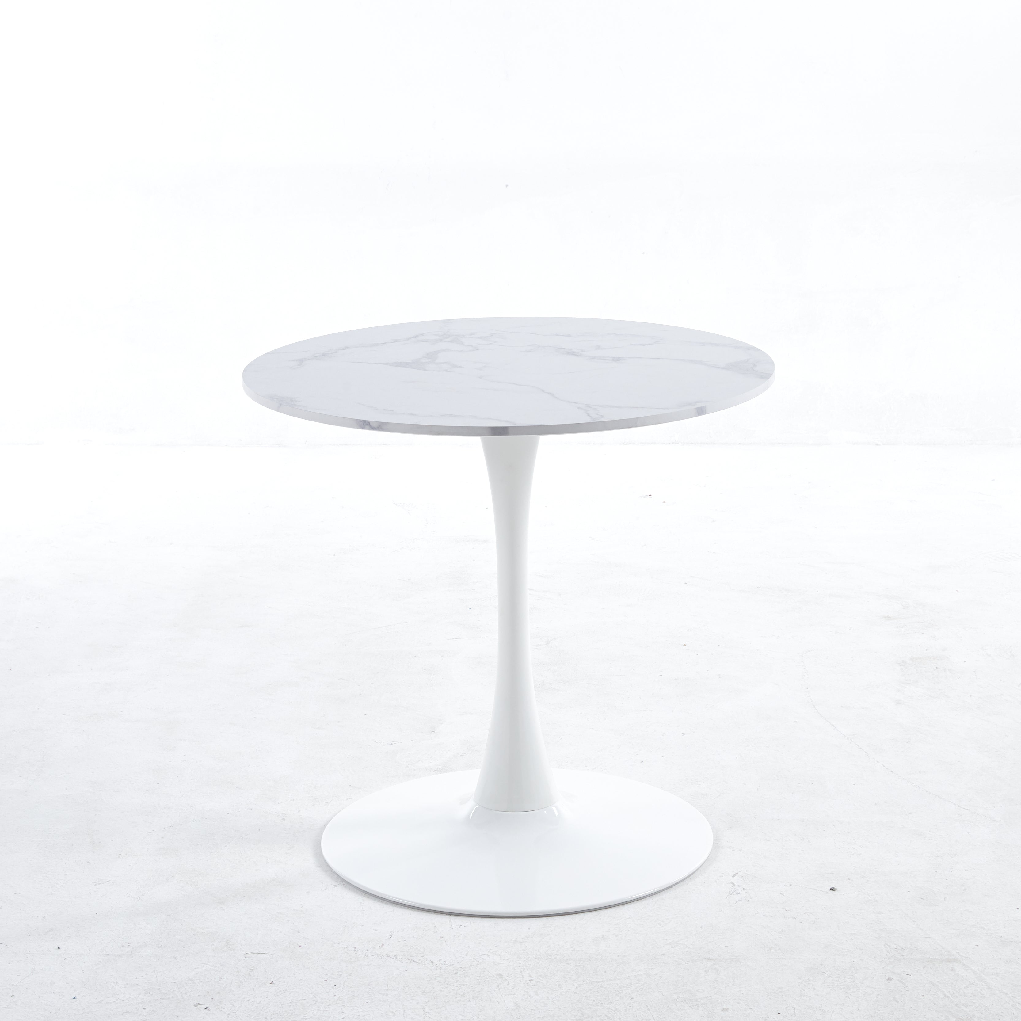 Tulip MDF Dining Table with Marble Color Top