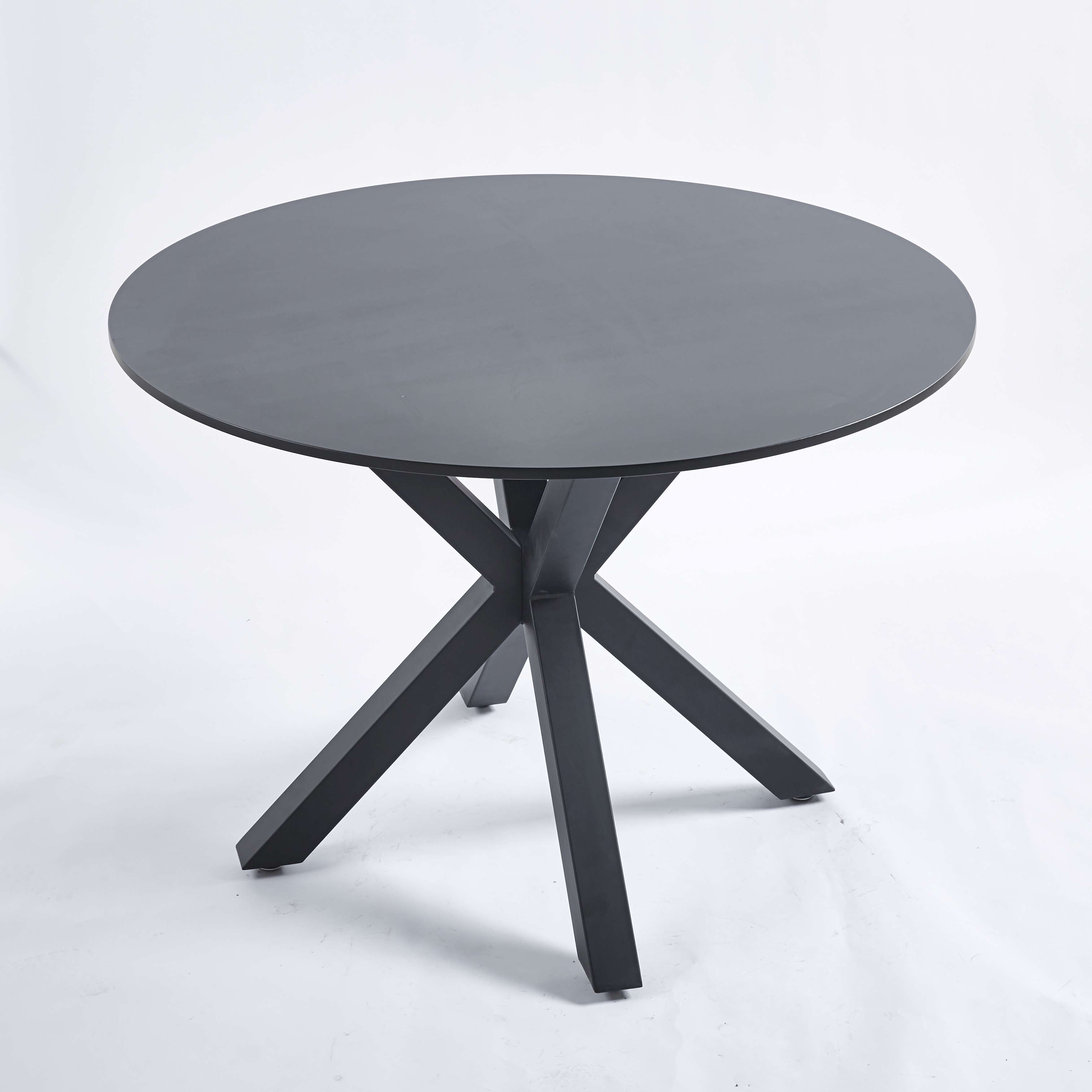 42.1" Table with Crossed Legs Medieval Dining Table