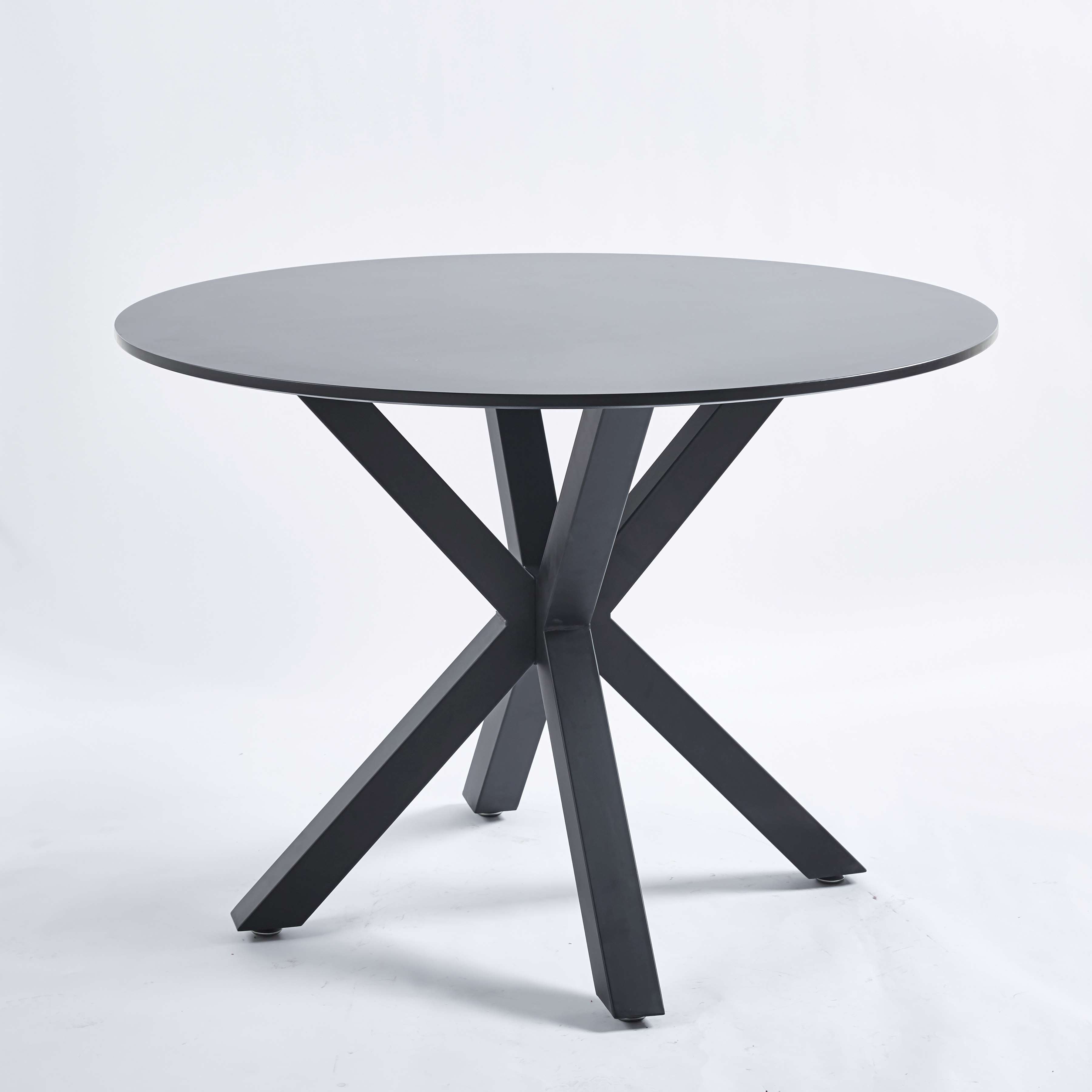 42.1" Table with Crossed Legs Medieval Dining Table
