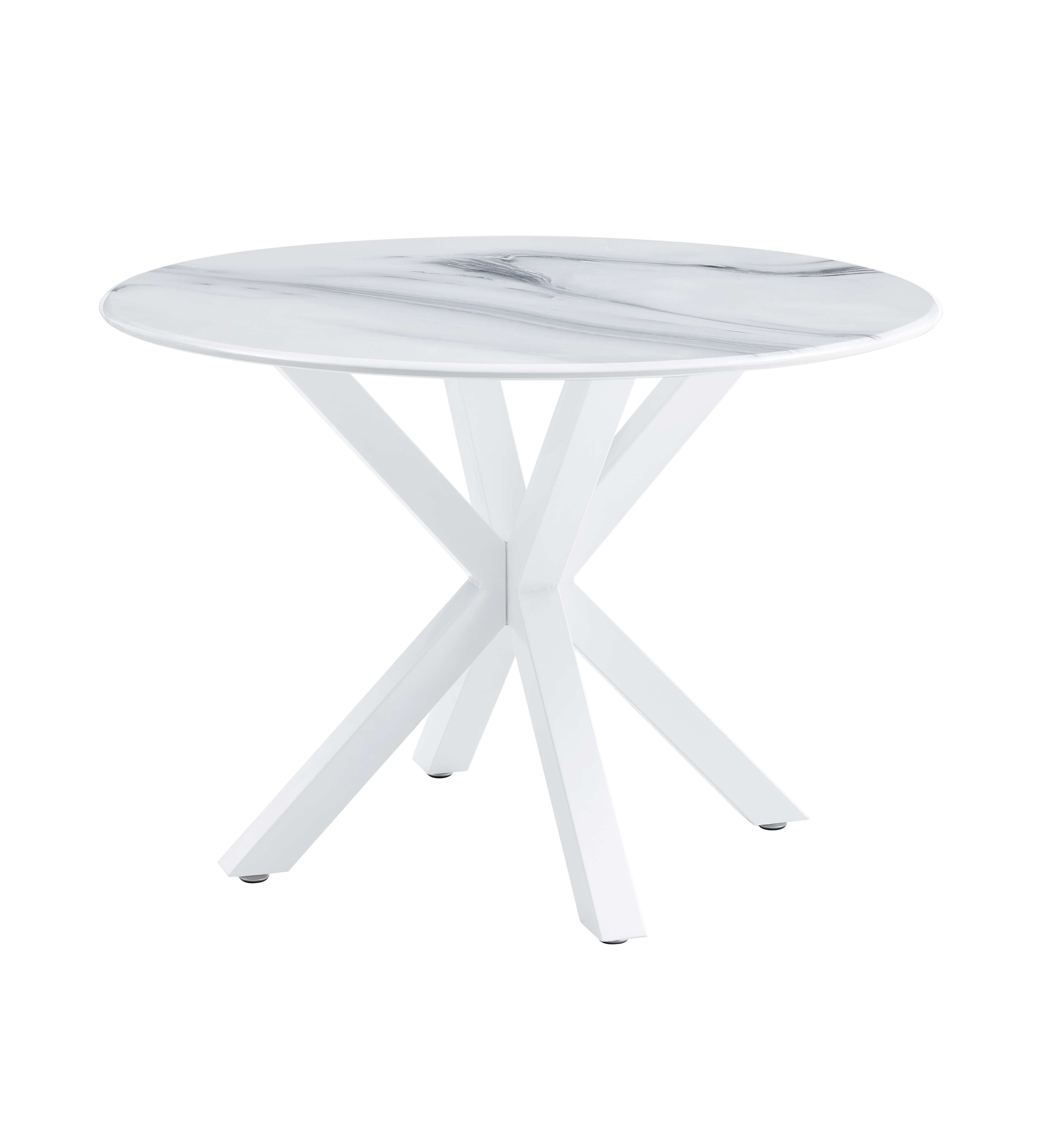 42.1" Table with Crossed Legs Medieval Dining Table