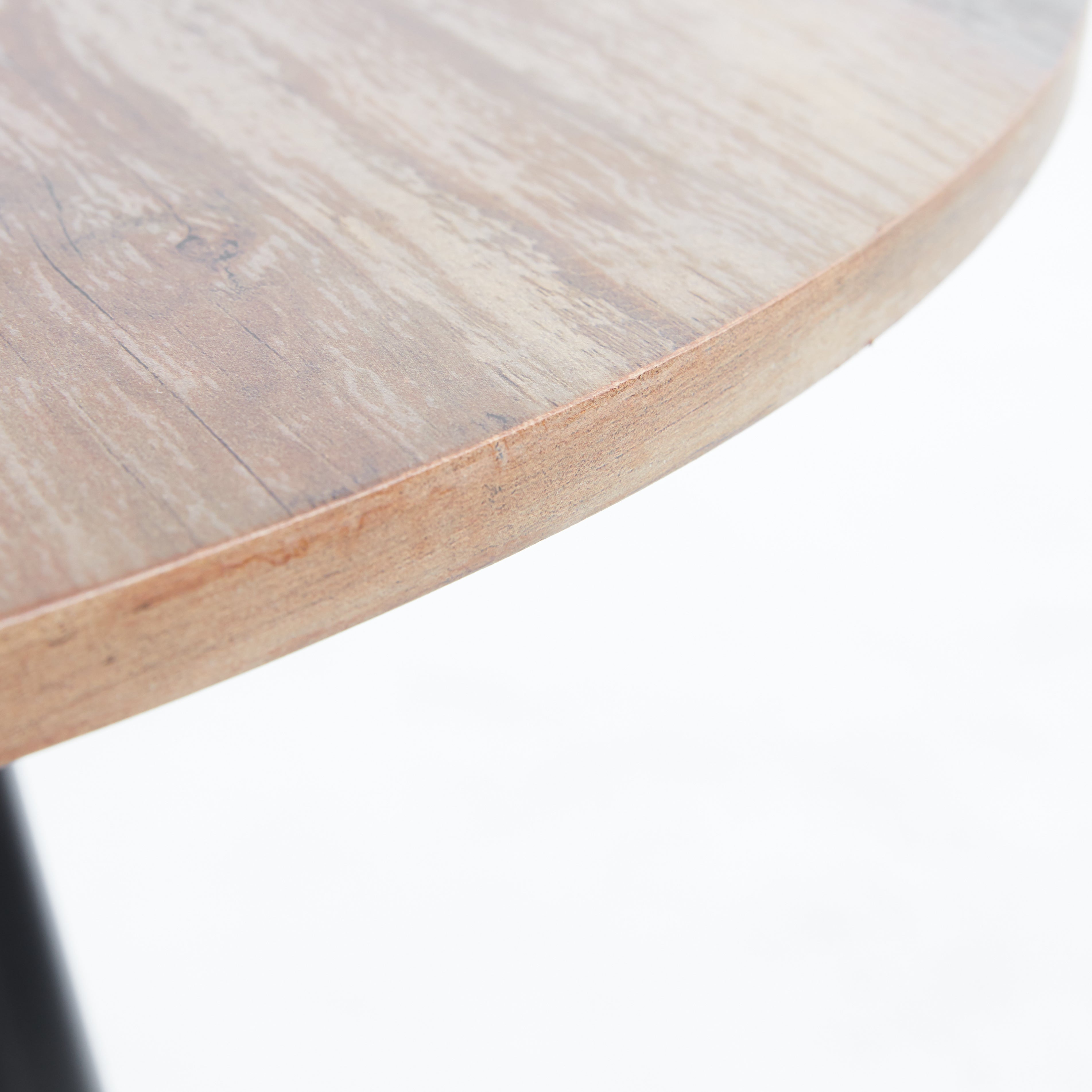 31.5" Wood Grain Table with Round MDF Table Top