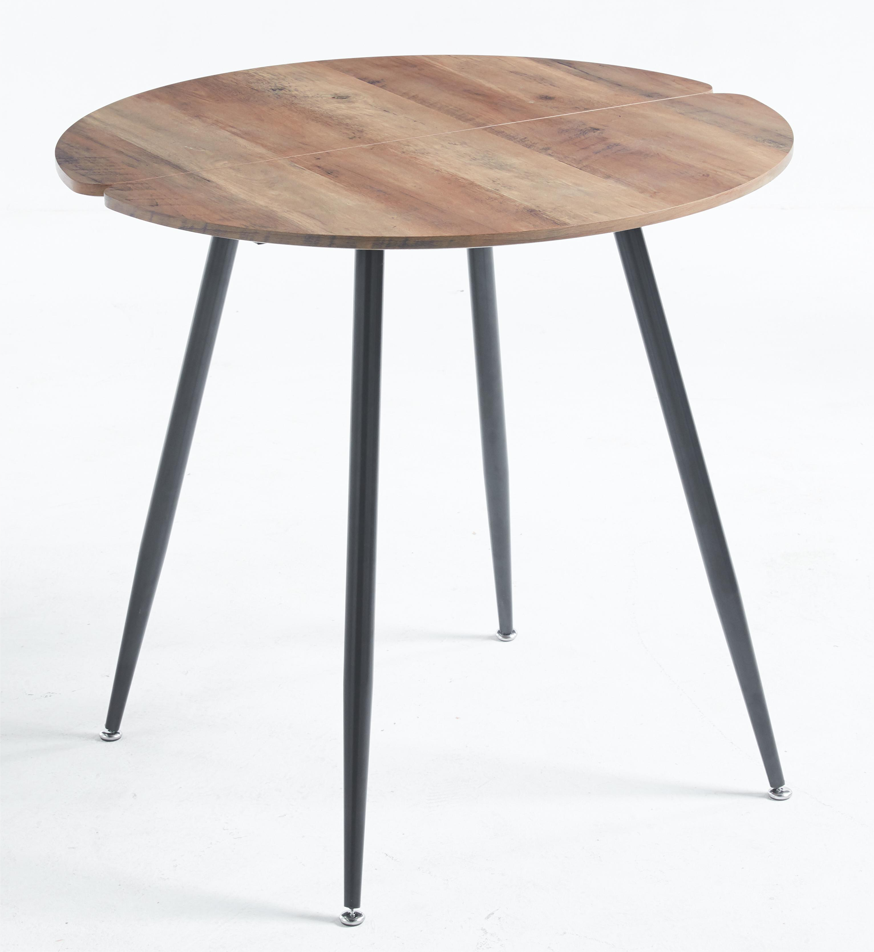 31.5" Wood Grain Table with Round MDF Table Top