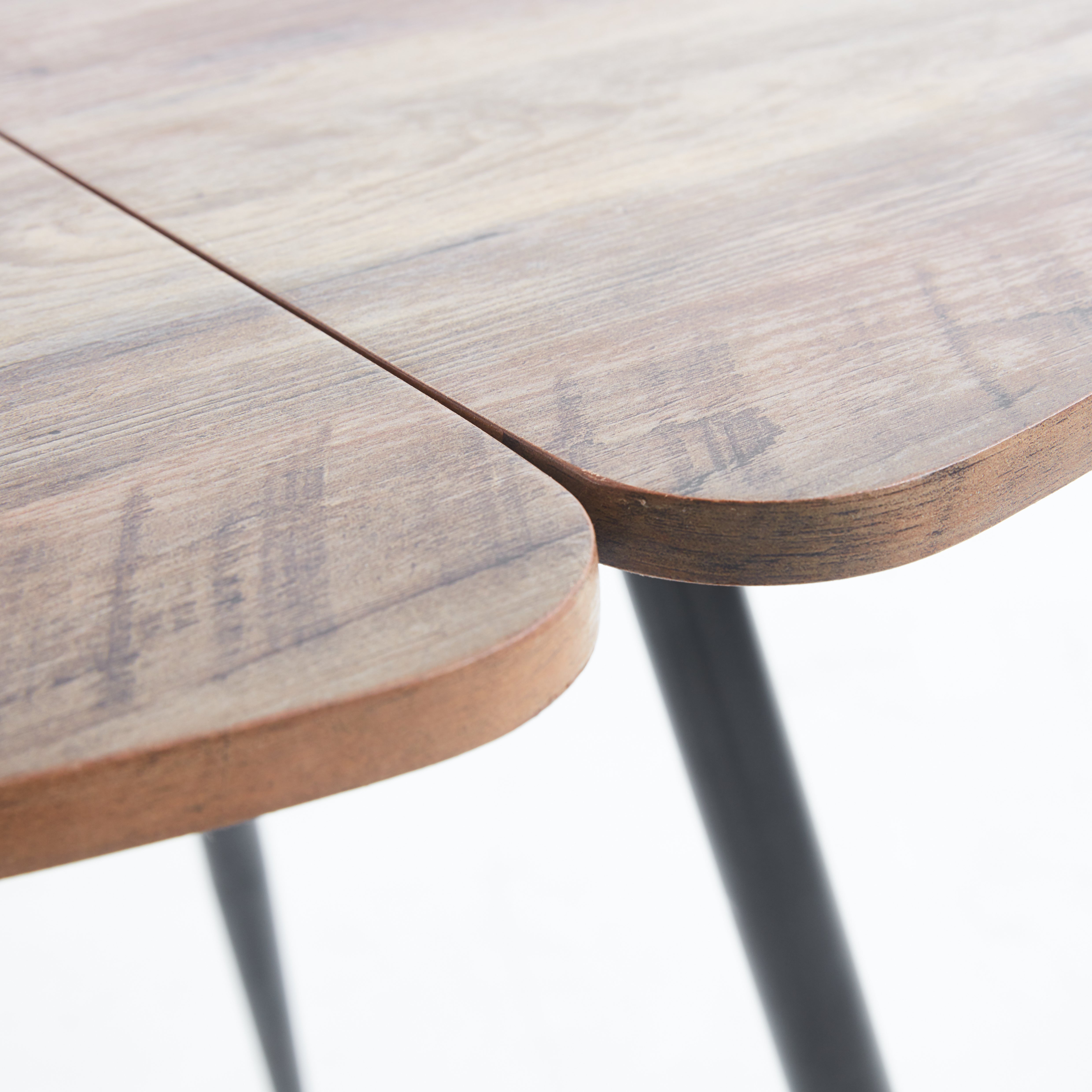 31.5" Wood Grain Table with Round MDF Table Top