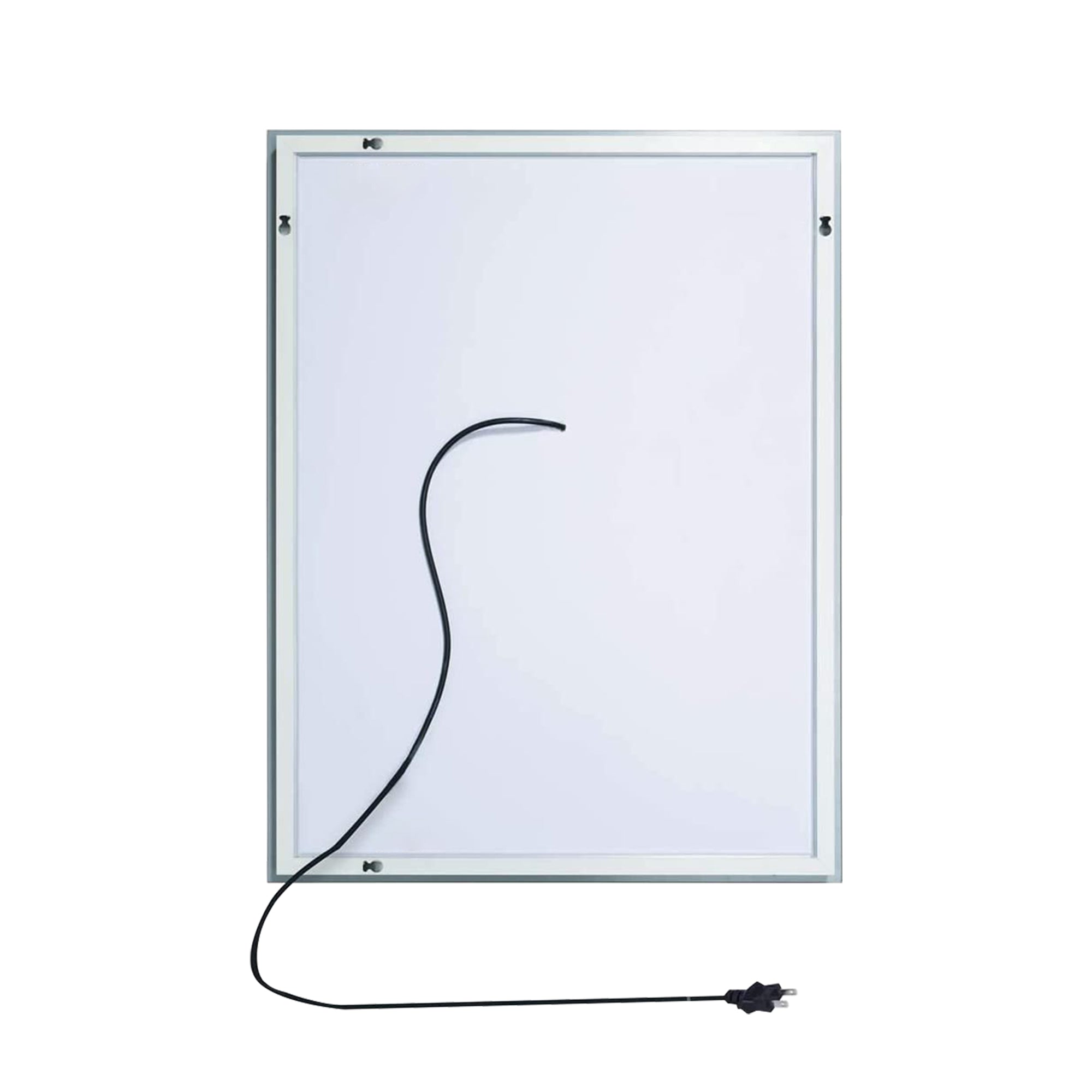 36 in. W x 28 in. H Rectangular Frameless Anti-Fog Wall Bathroom Vanity Mirror in White