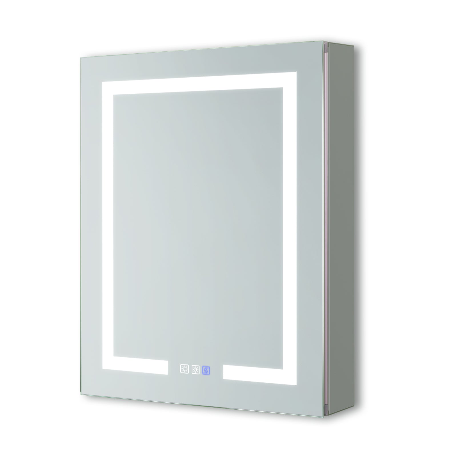 24 in. W x 30 in. H Aluminum Surface Mount Medicine Cabinet with Mirror