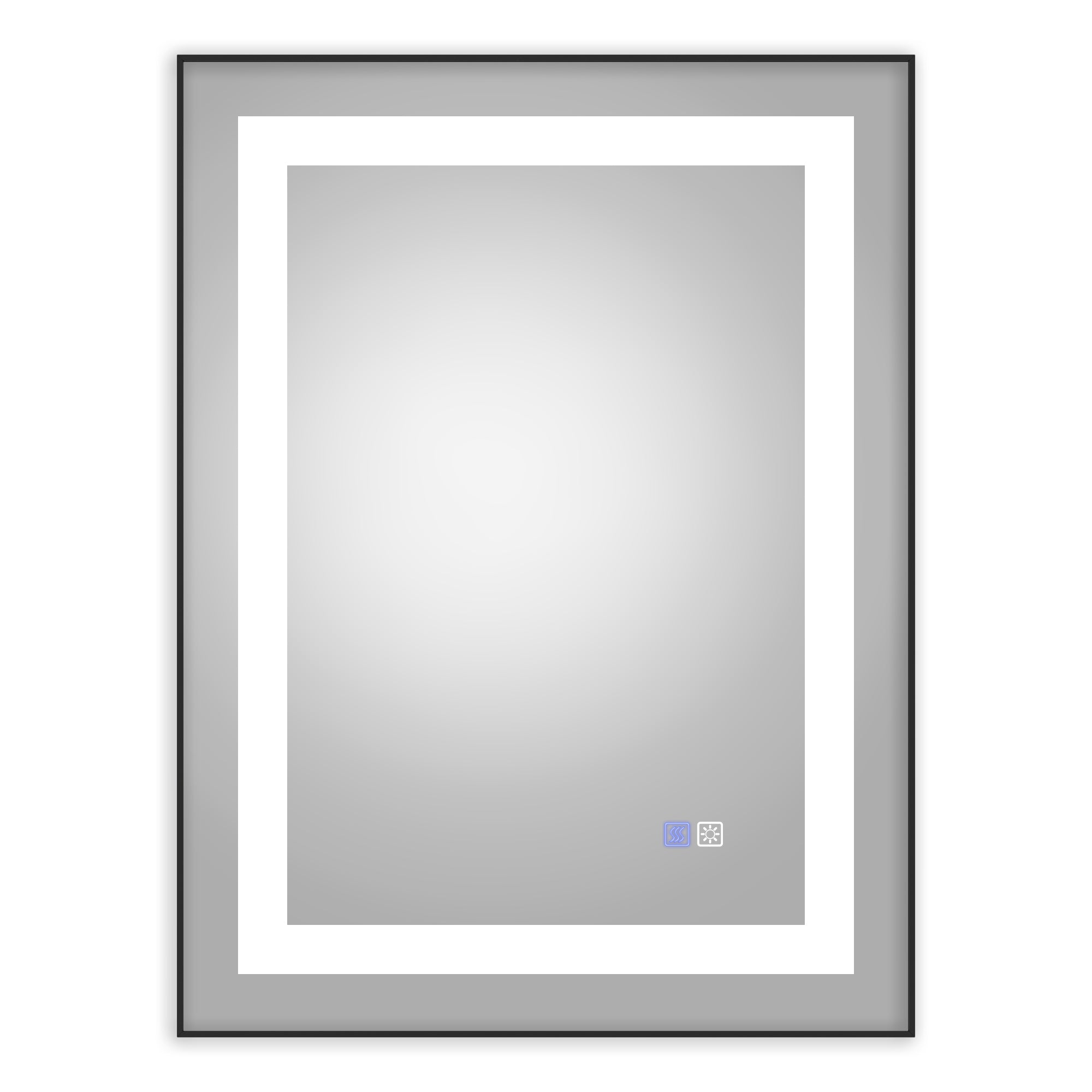 32 in. W x 24 in. H Rectangle Framed Wall Bathroom Vanity Mirror