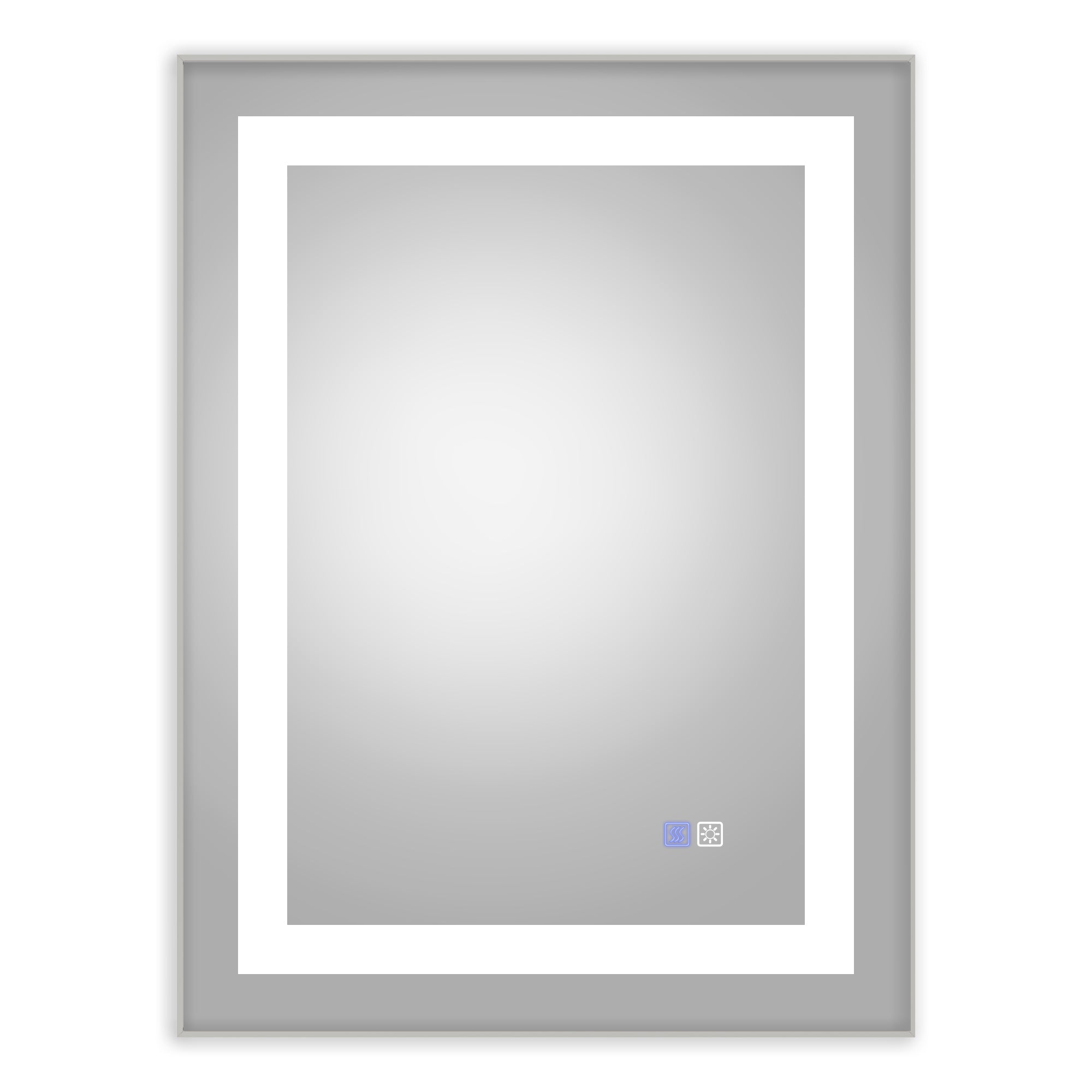 32 in. W x 24 in. H Rectangle Framed Wall Bathroom Vanity Mirror