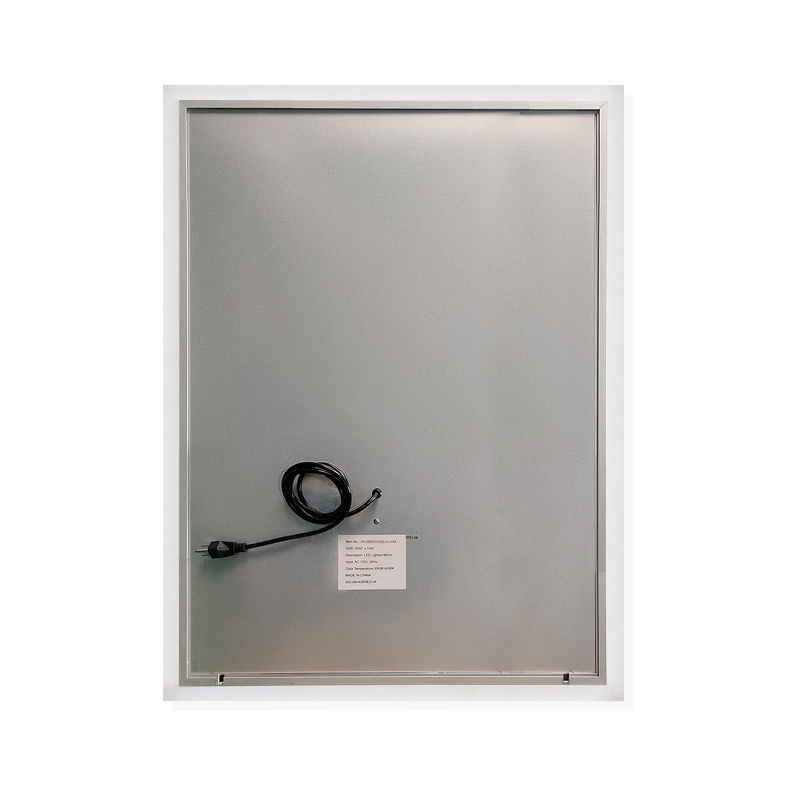 32 in. W x 24 in. H Rectangular Frameless Anti-Fog Wall-Mounted Bathroom Vanity Mirror in Silver