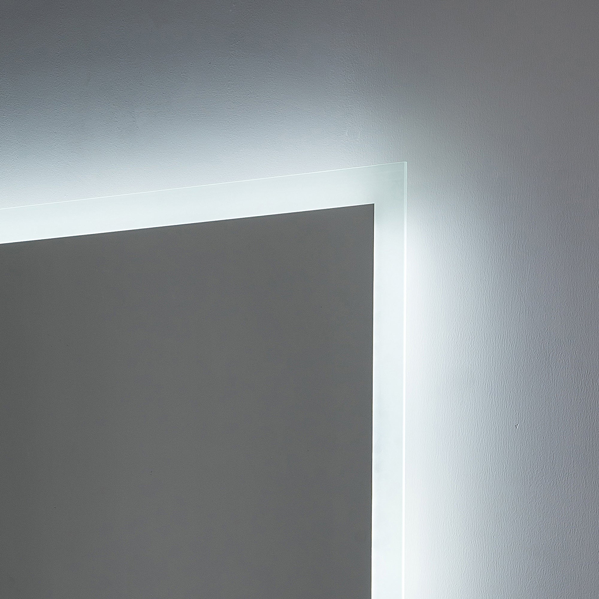 35 in. W x 35 in. H Square Frameless Anti-Fog Wall-Mounted Bathroom Vanity Mirror in White