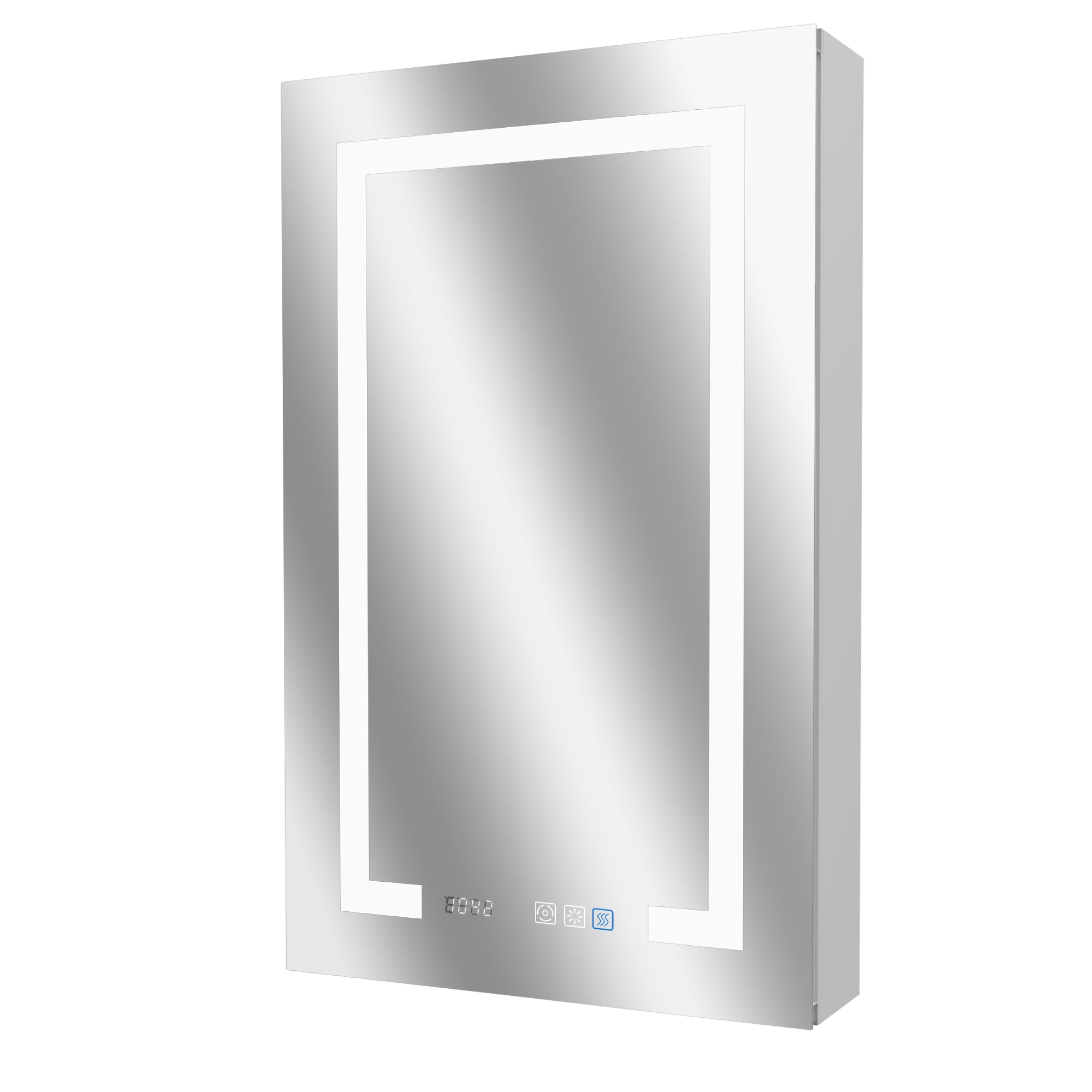 20 in. W x 32 in. H Aluminum Surface Mount Medicine Cabinet with Mirror