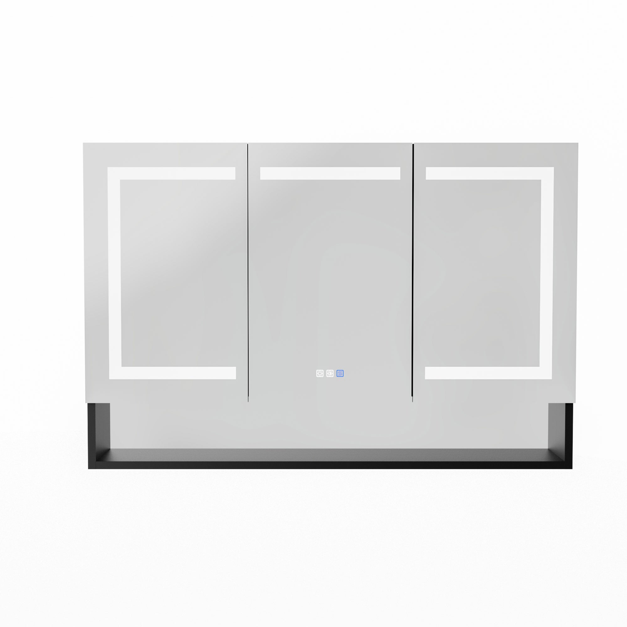 48 in. W x 32 in. H Rectangular Aluminum Medicine Cabinet with Mirror