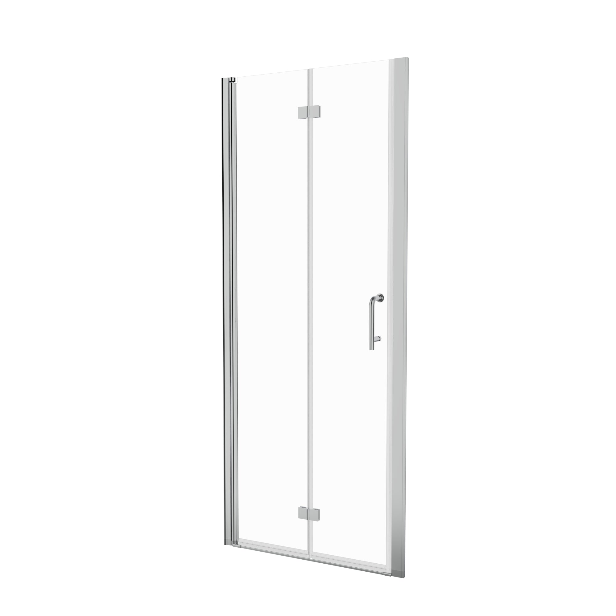 30“ x 72" Bi-Fold Semi-Frameless Shower Doors in Chrome