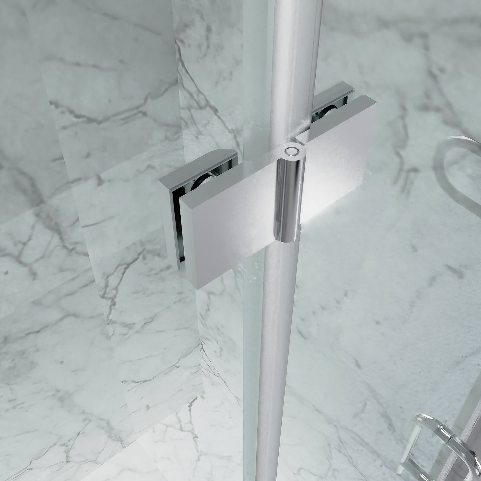 30“ x 72" Bi-Fold Semi-Frameless Shower Doors in Chrome