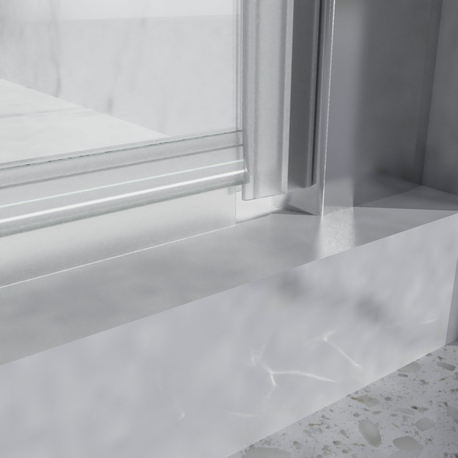 30“ x 72" Bi-Fold Semi-Frameless Shower Doors in Chrome