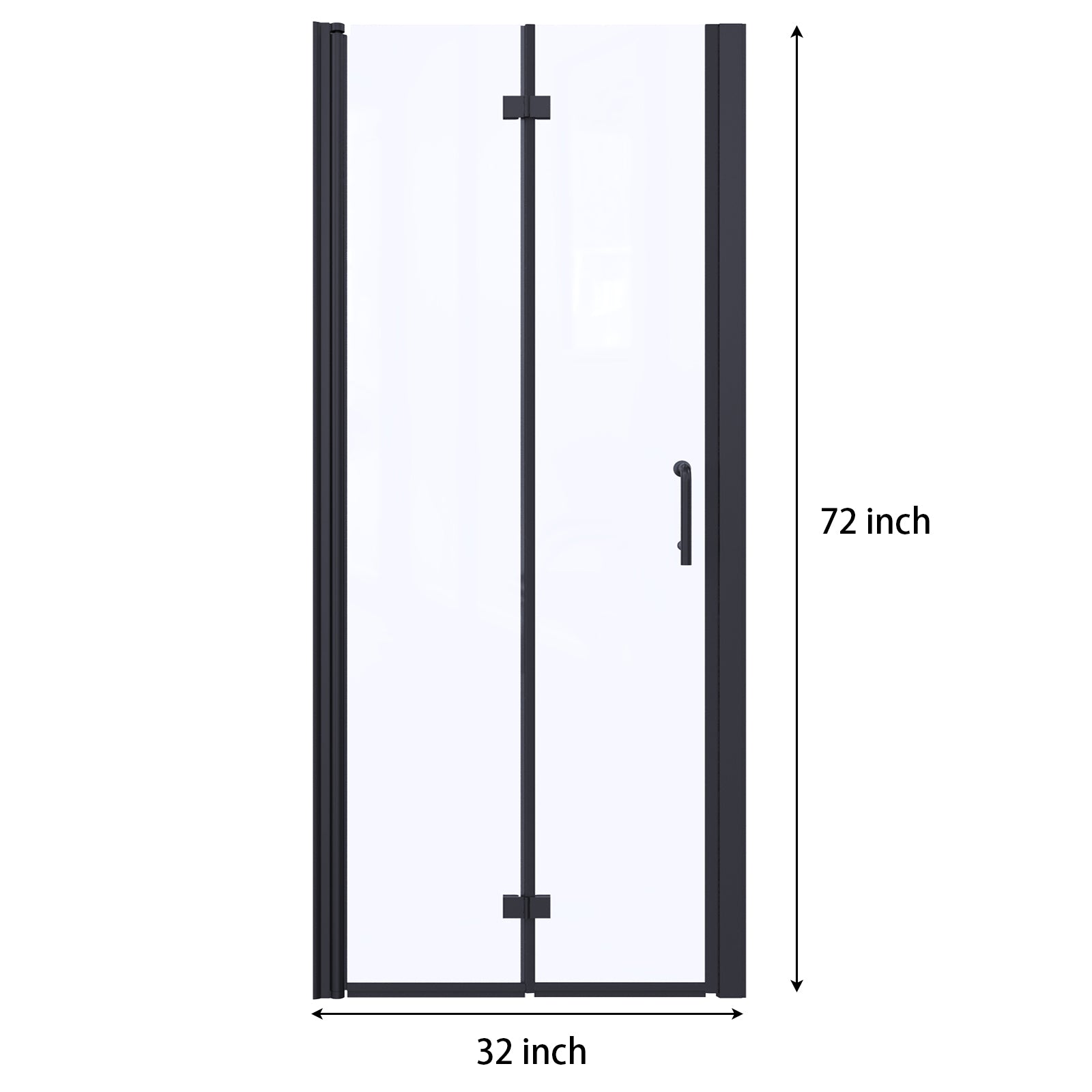 30“ x 72" Bi-Fold Semi-Frameless Shower Door
