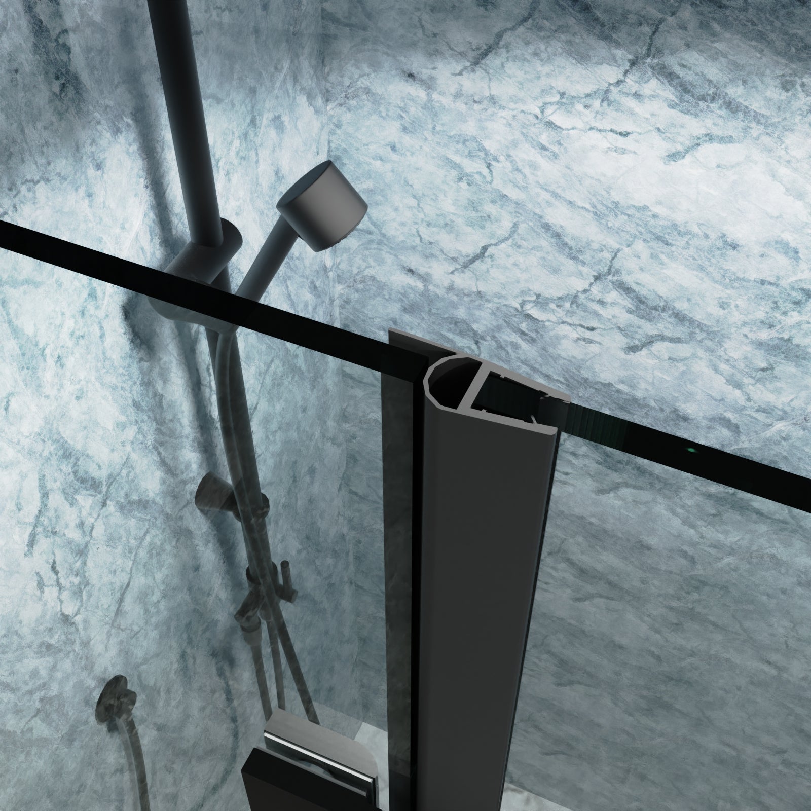 30“ x 72" Bi-Fold Semi-Frameless Shower Door