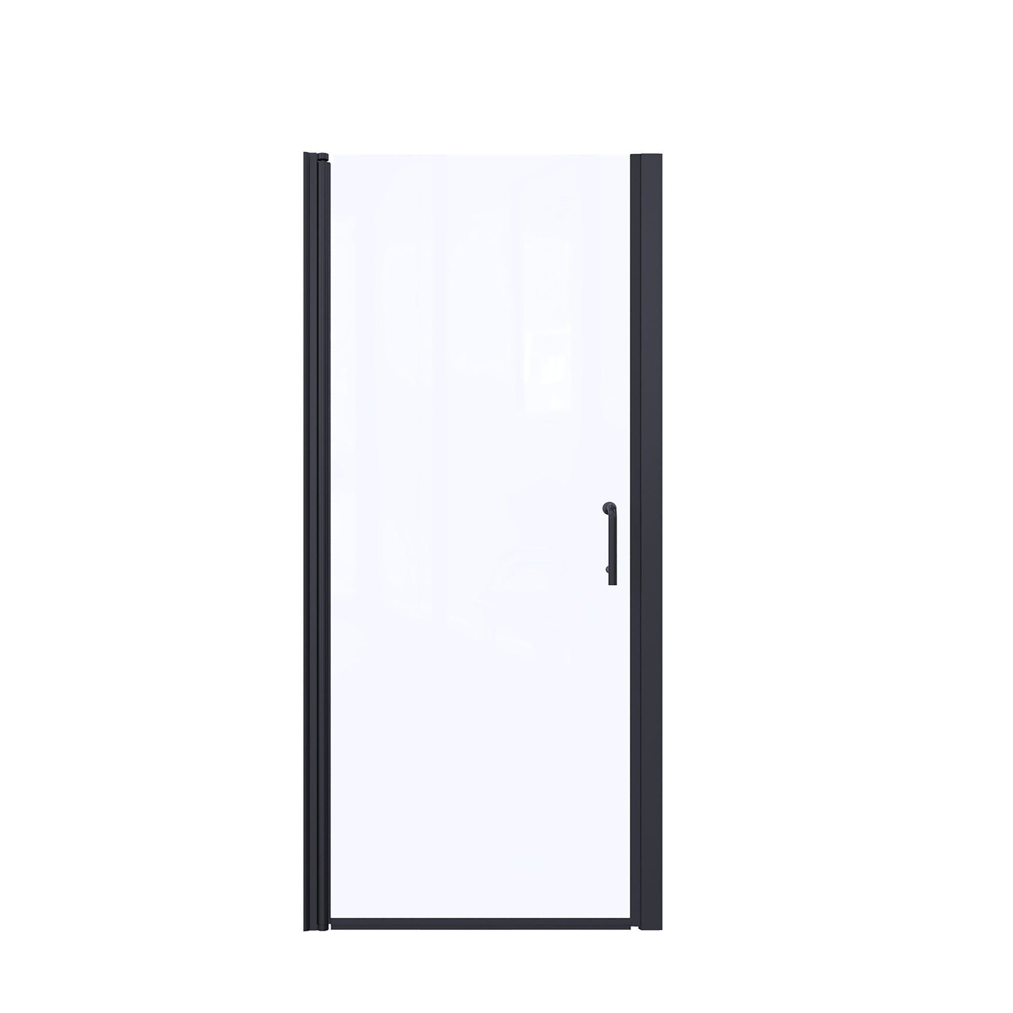 34"  x 72"  Semi-Frameless  Shower Door in  Black