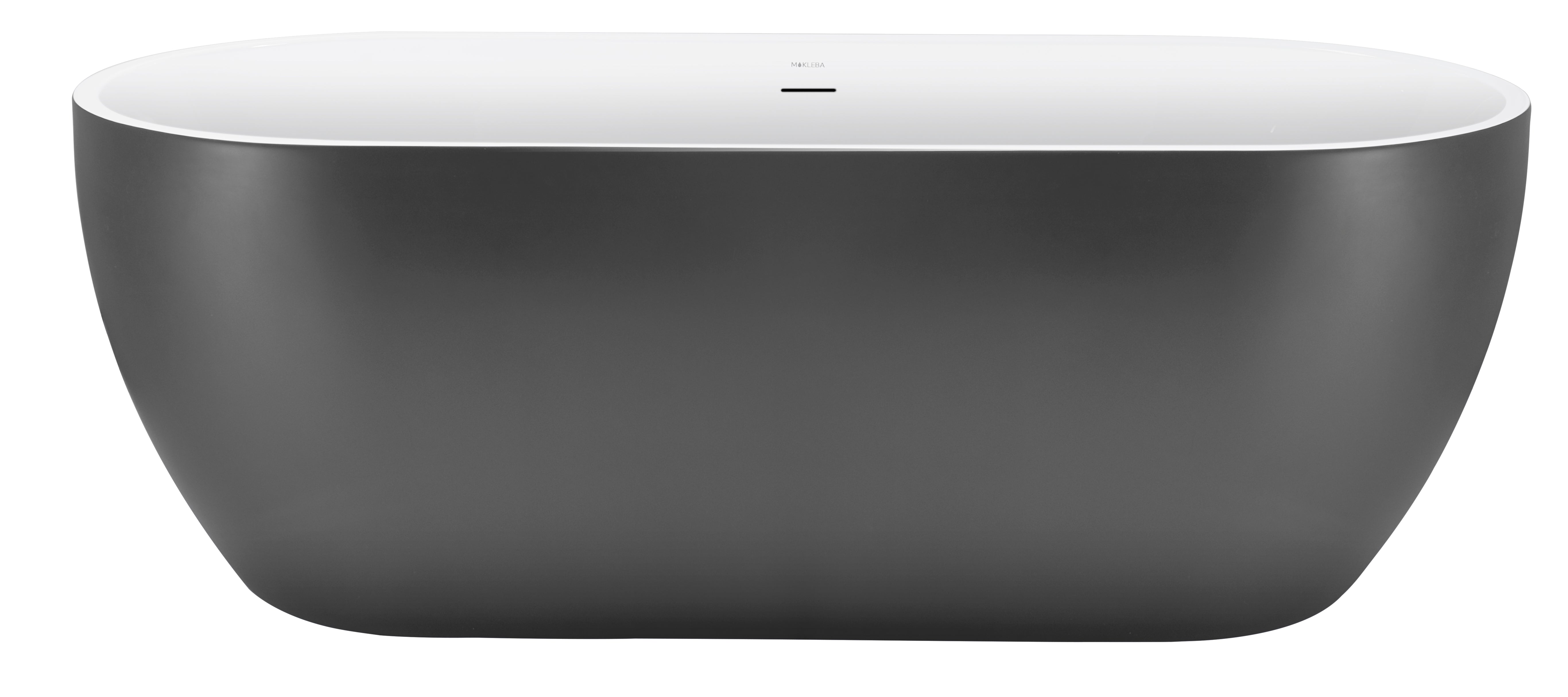 59 in. Acrylic Freestanding Flatbottom Soaking Bathtub