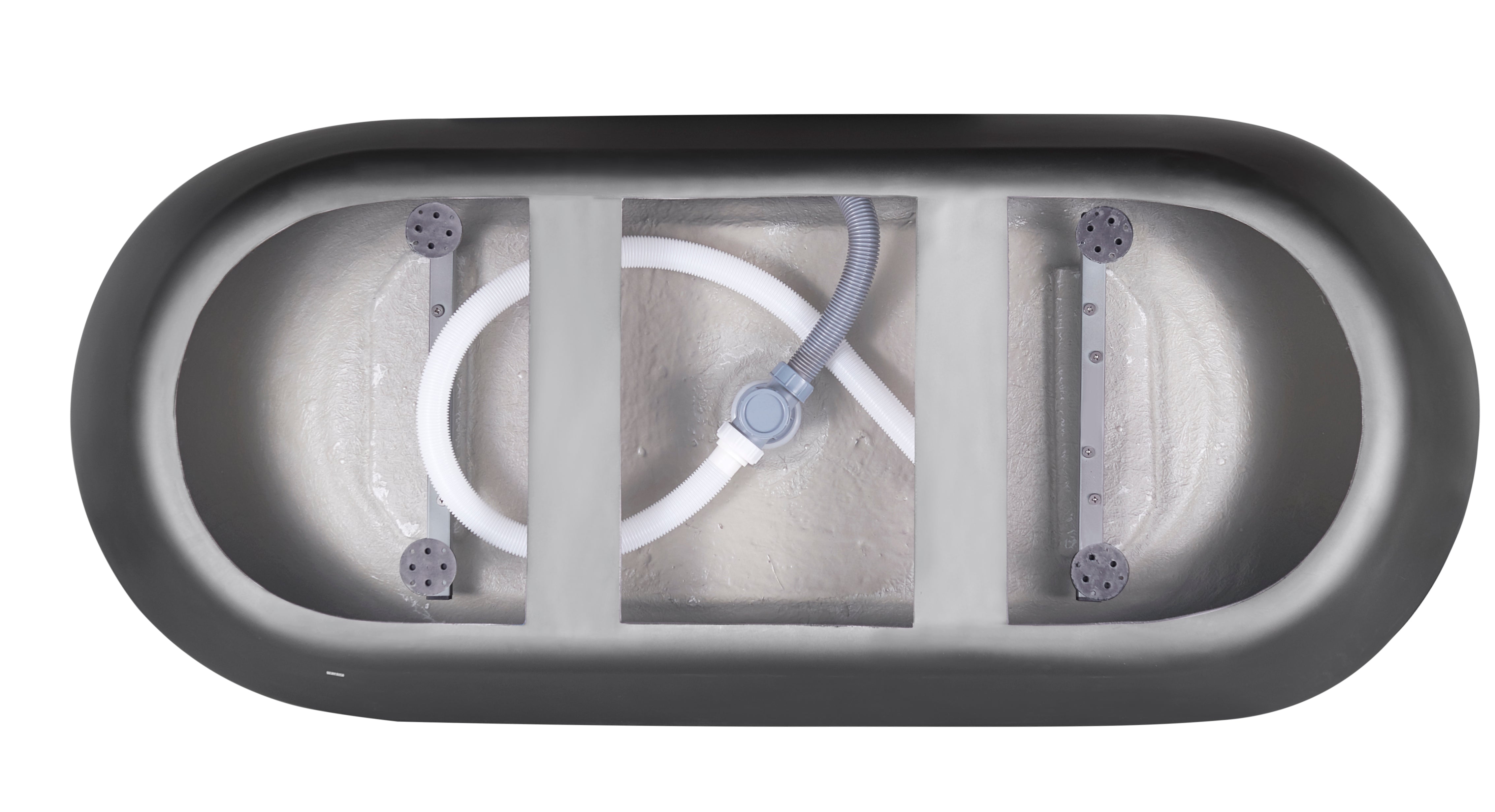 59 in. Acrylic Freestanding Flatbottom Soaking Bathtub