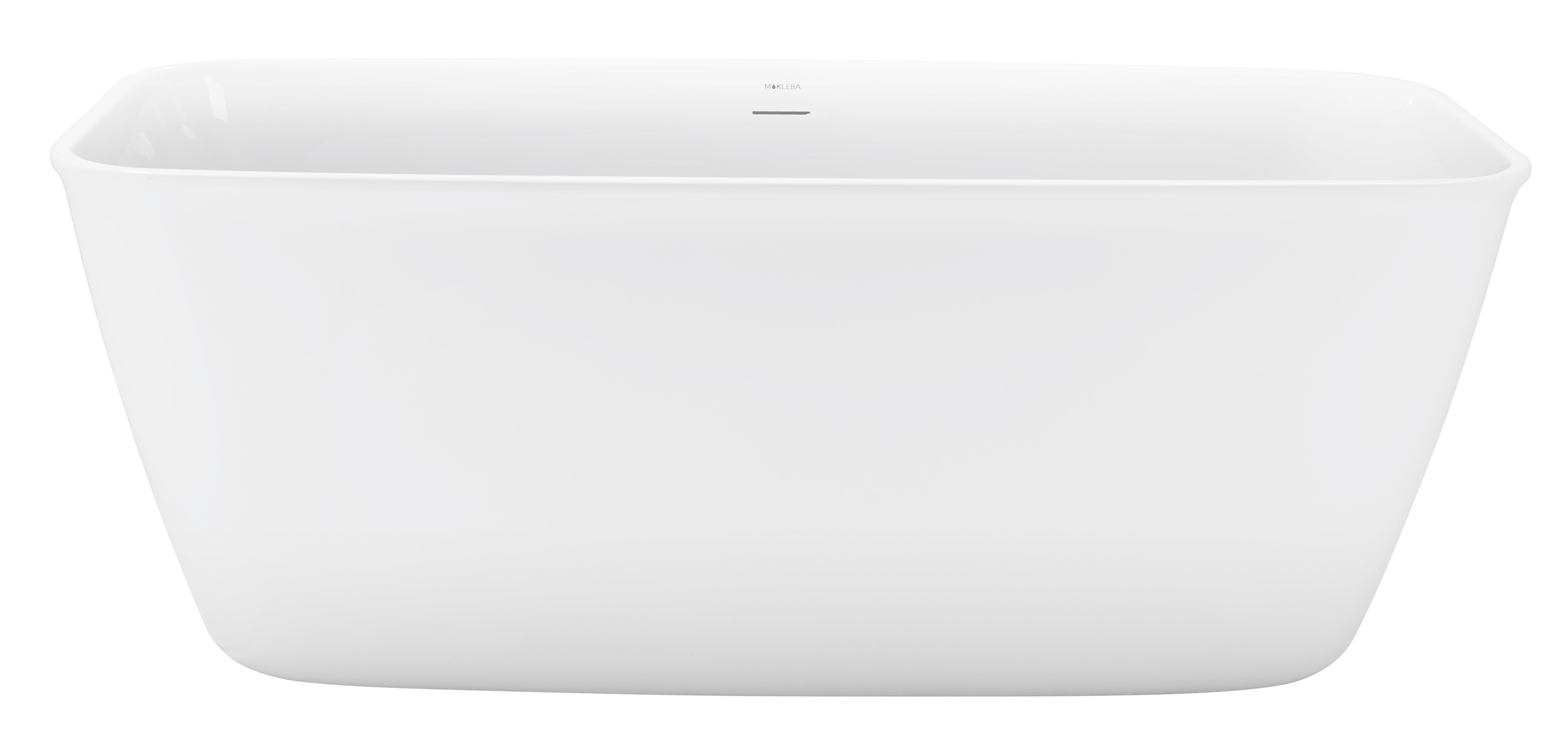 59 in. Acrylic Freestanding Flatbottom Soaking Bathtub
