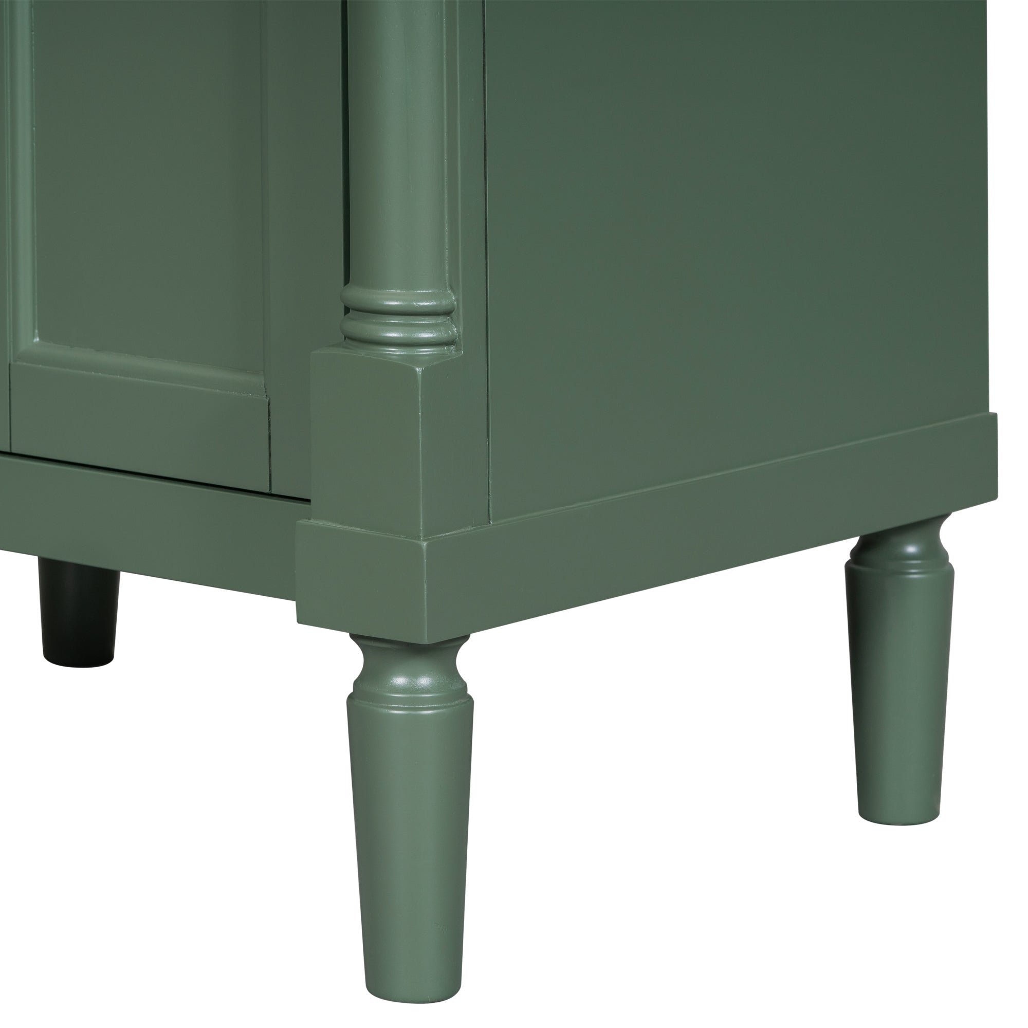 24'' Freestanding Bathroom Vanity Set with Integrated Resin Sink and Shelf