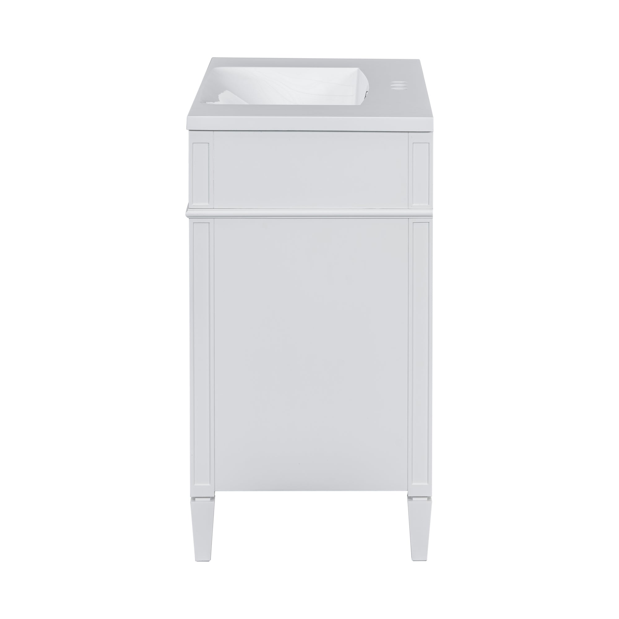 30/36 inches Freestanding Bathroom Vanity Set with Integrated Resin Sink and Drawers