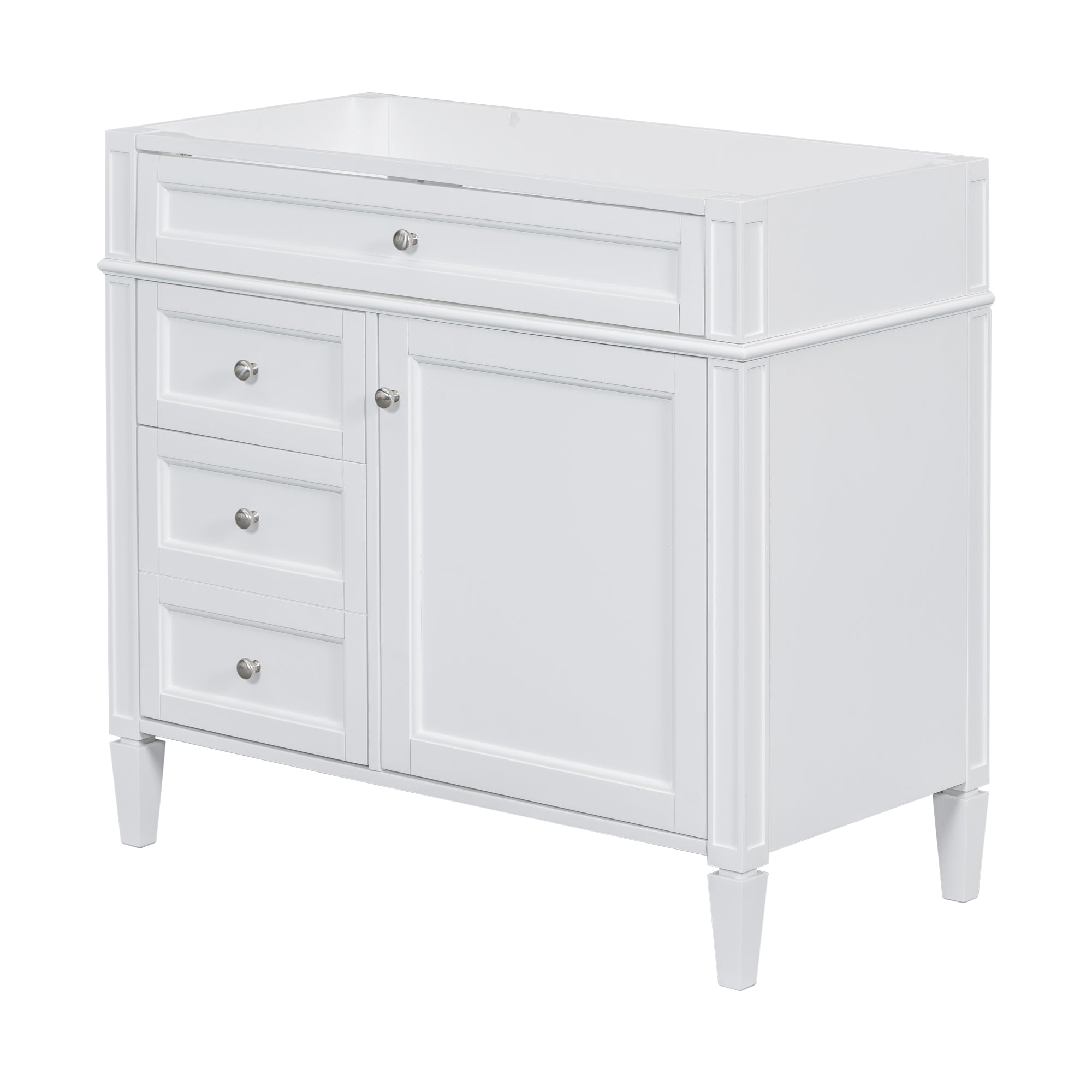 30/36 inches Freestanding Bathroom Vanity Set with Integrated Resin Sink and Drawers
