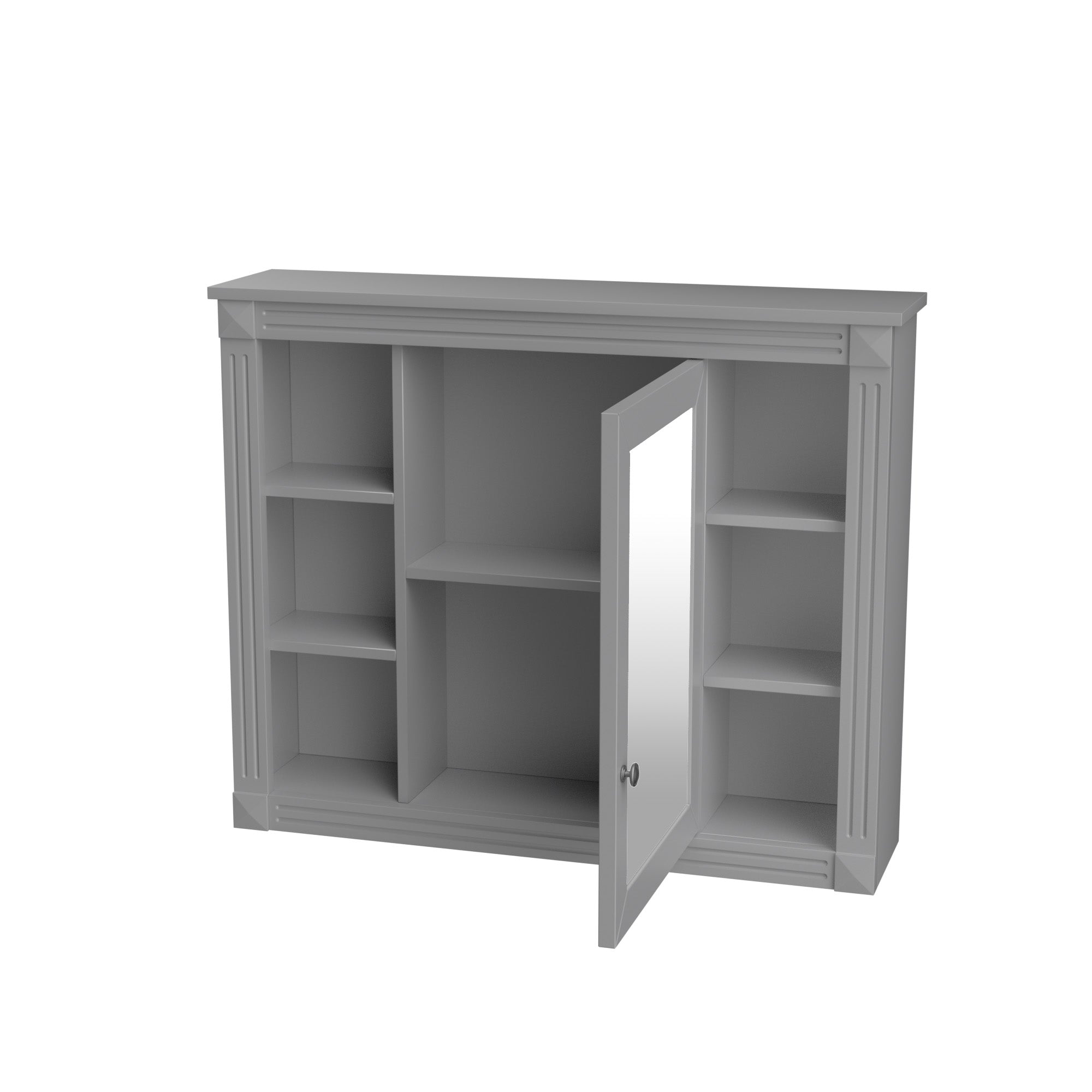 36'' Freestanding Bathroom Vanity Set with Mirror Cabinet