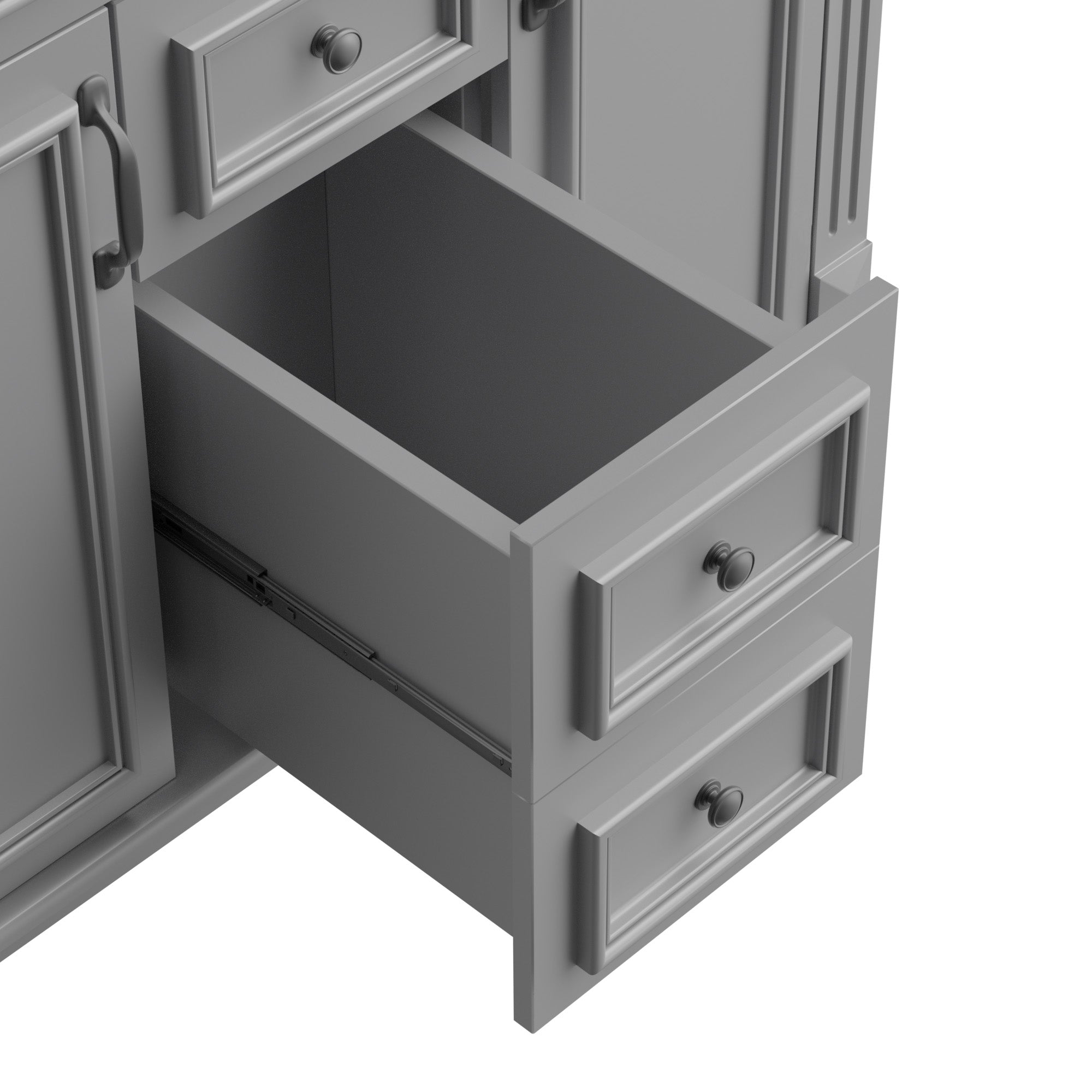 36'' Freestanding Bathroom Vanity Set with Mirror Cabinet