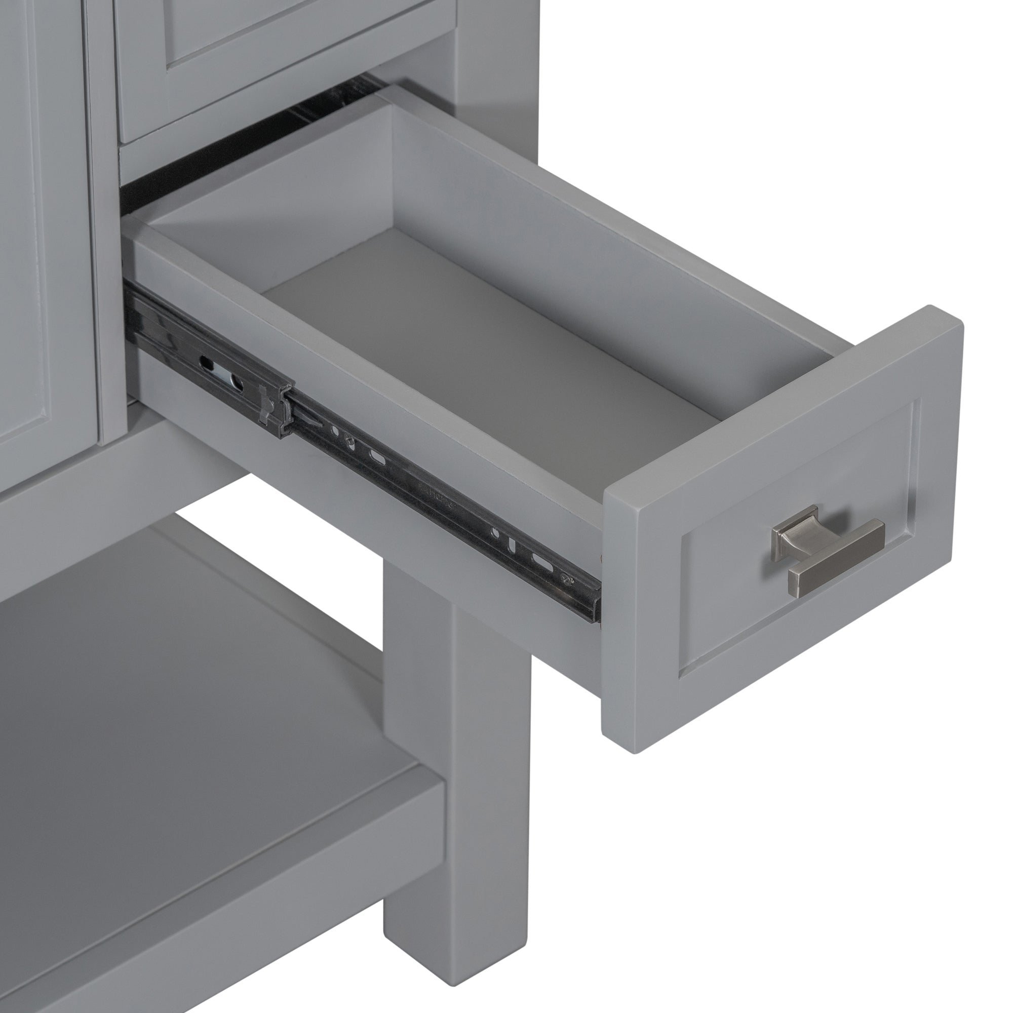 36'' Freestanding Bathroom Vanity Set with Integrated Resin Sink and Drawers