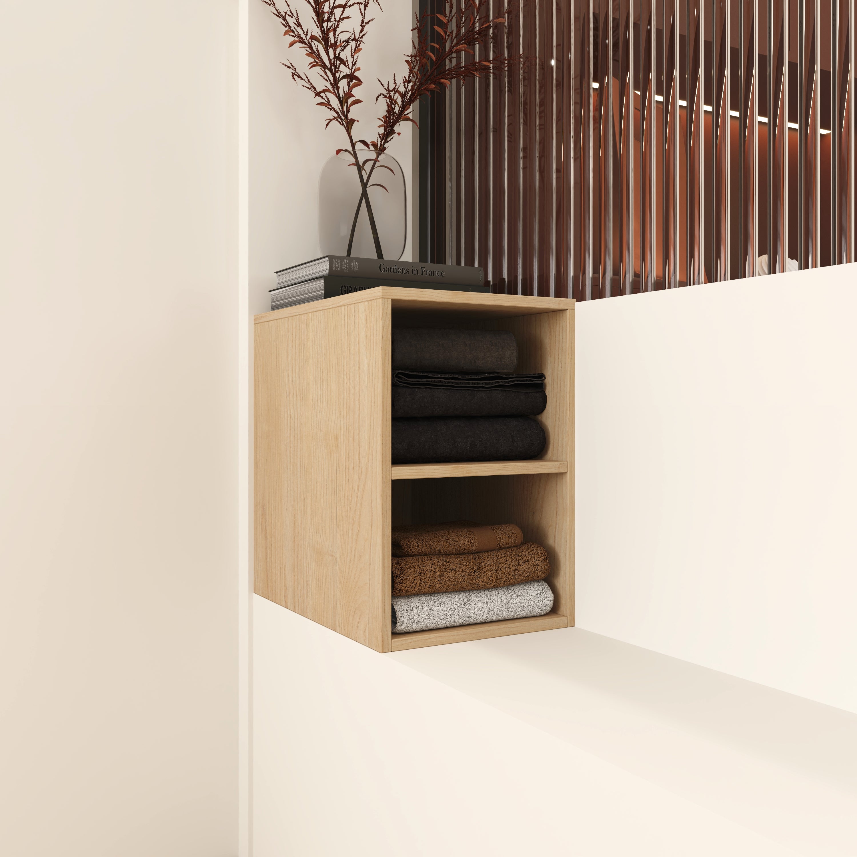 12 Inch Small Wall Mounted Storage Shelves, Suitable For Small Bathroom