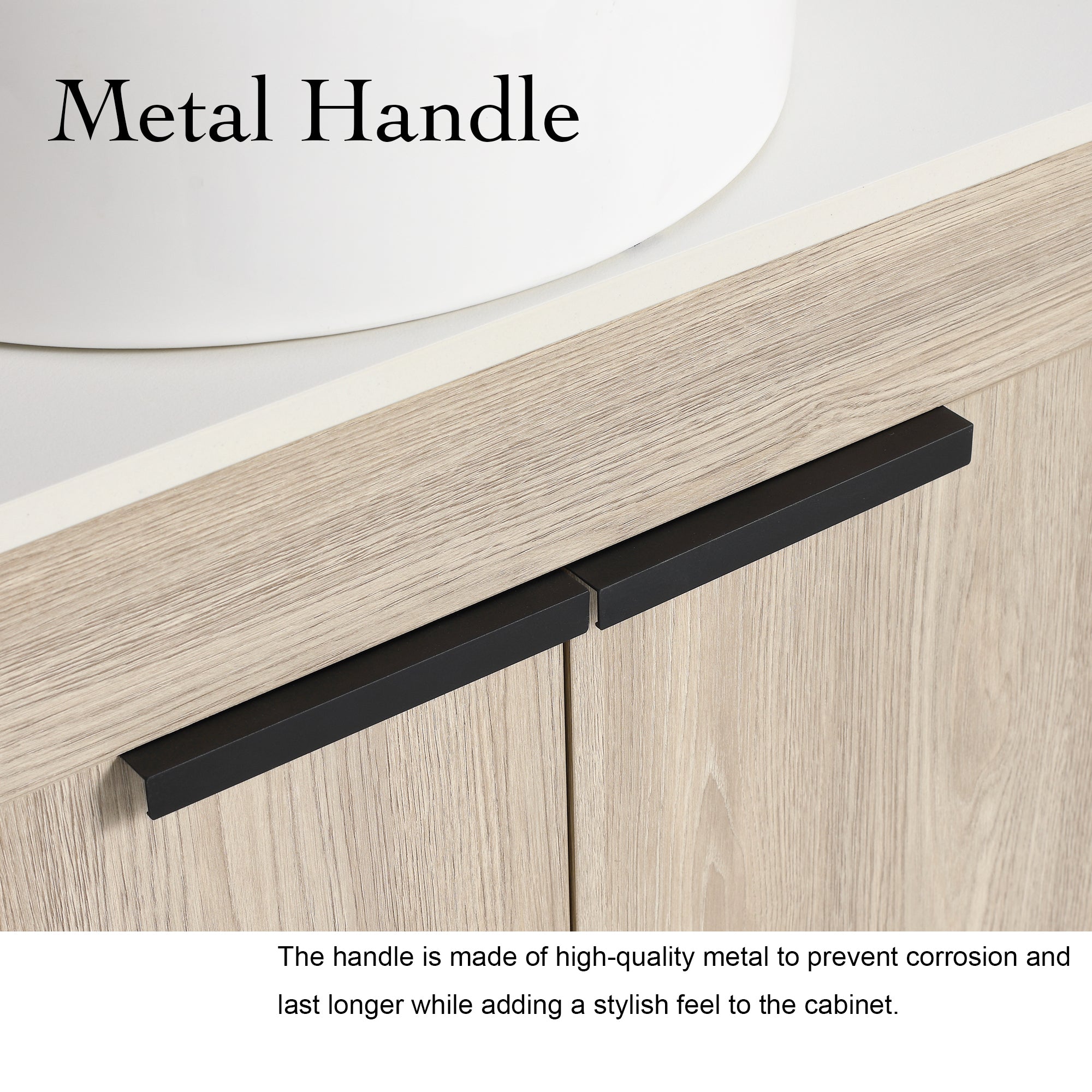 24 Inch Modern Design Float Bathroom Vanity with Ceramic Basin with Soft Close Door