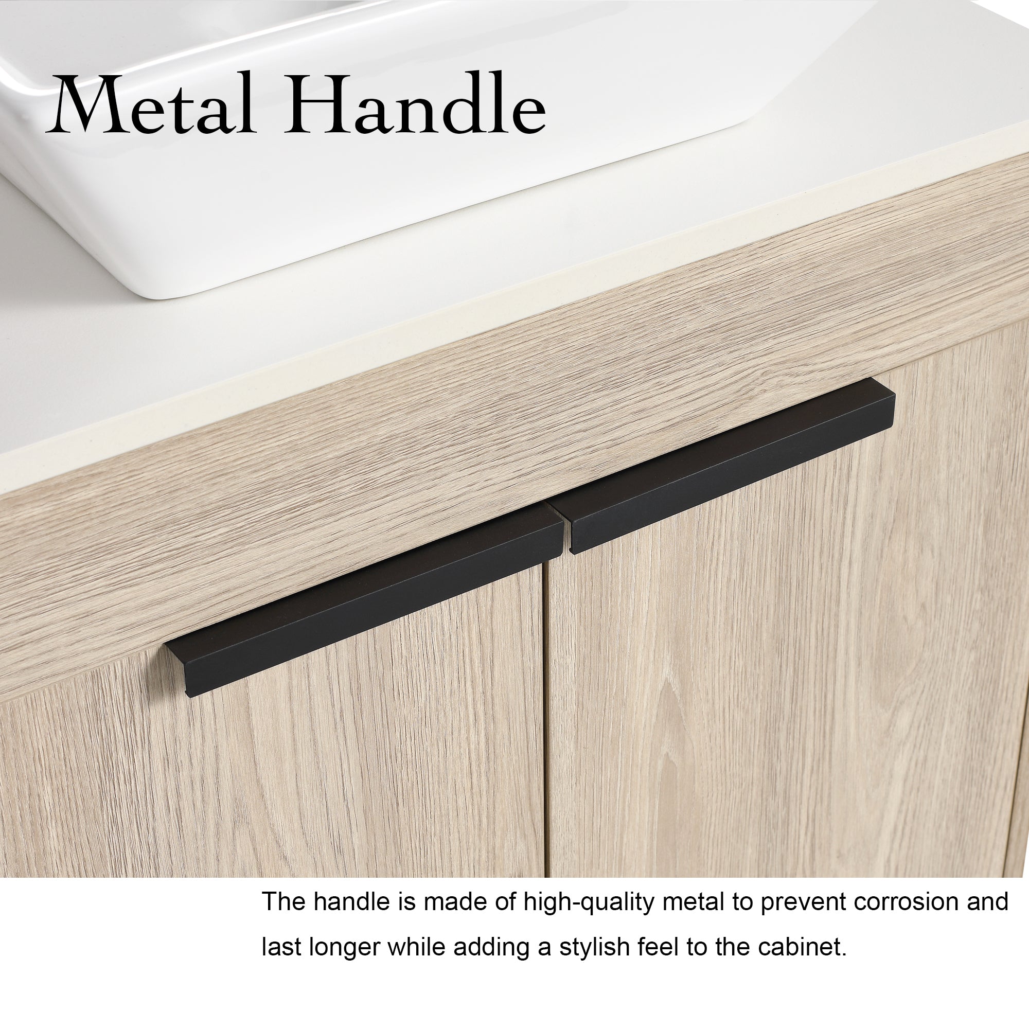 24 Inch Modern Design Float Bathroom Vanity with Ceramic Basin with Soft Close Door